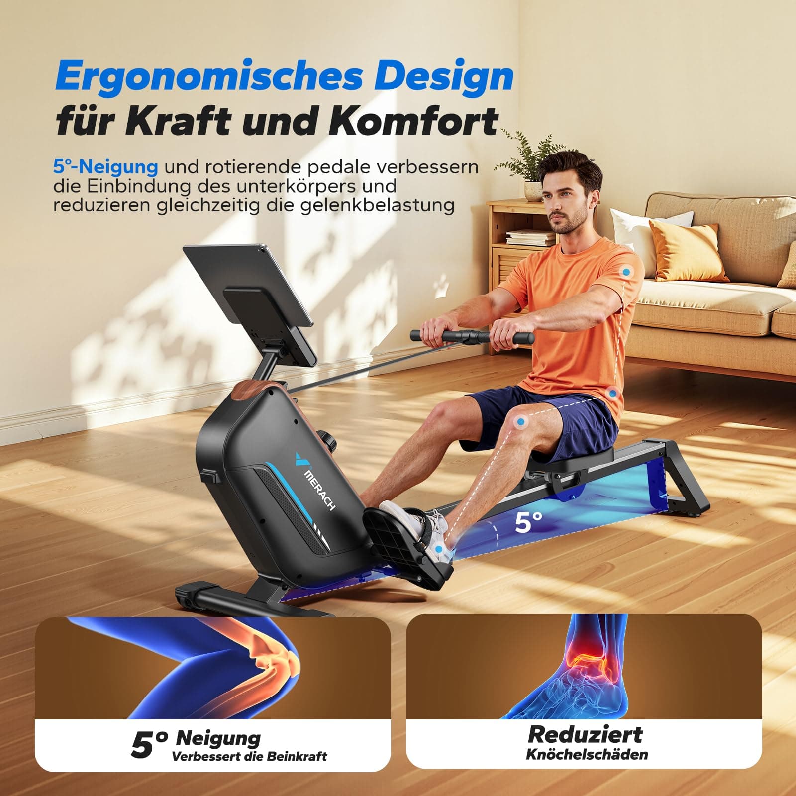 MERACH Rudergerät für Zuhause – Bild 5