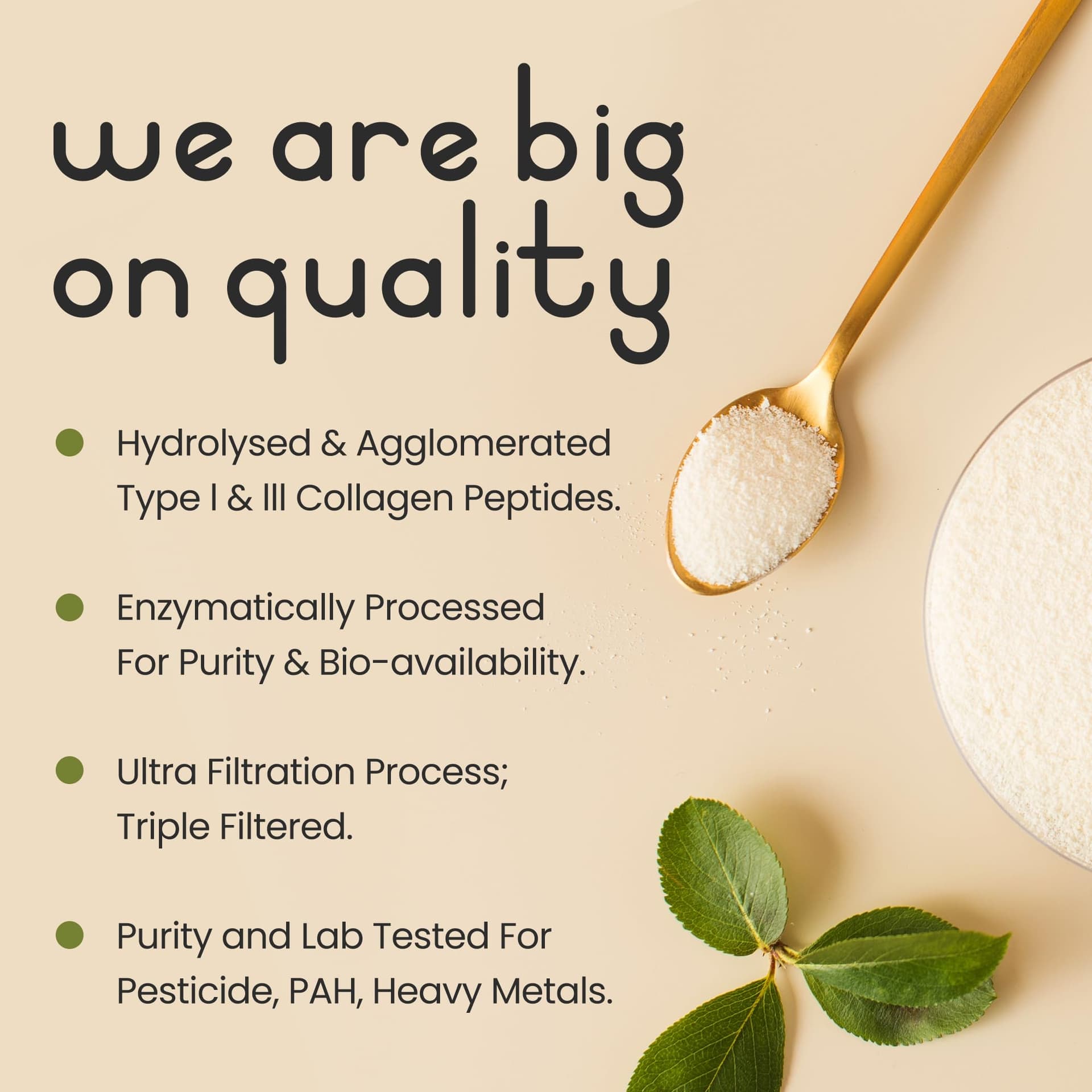 VitaBright Bovine Collagen Powder 500g – Bild 7