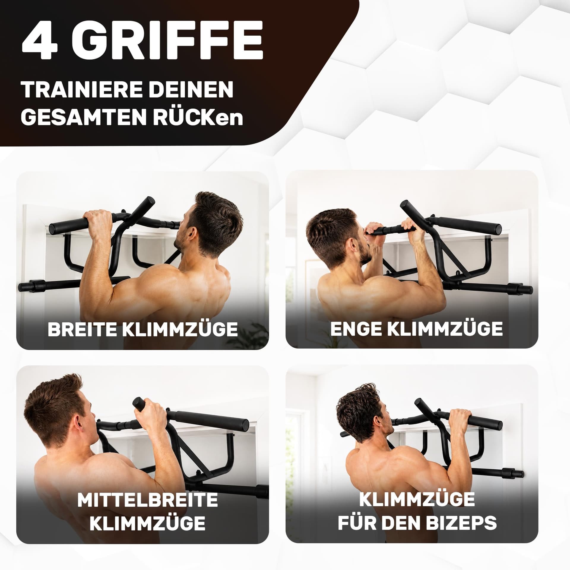 Everleven [NEU] Klimmzugstange Türrahmen ohne Schrauben – Bild 6