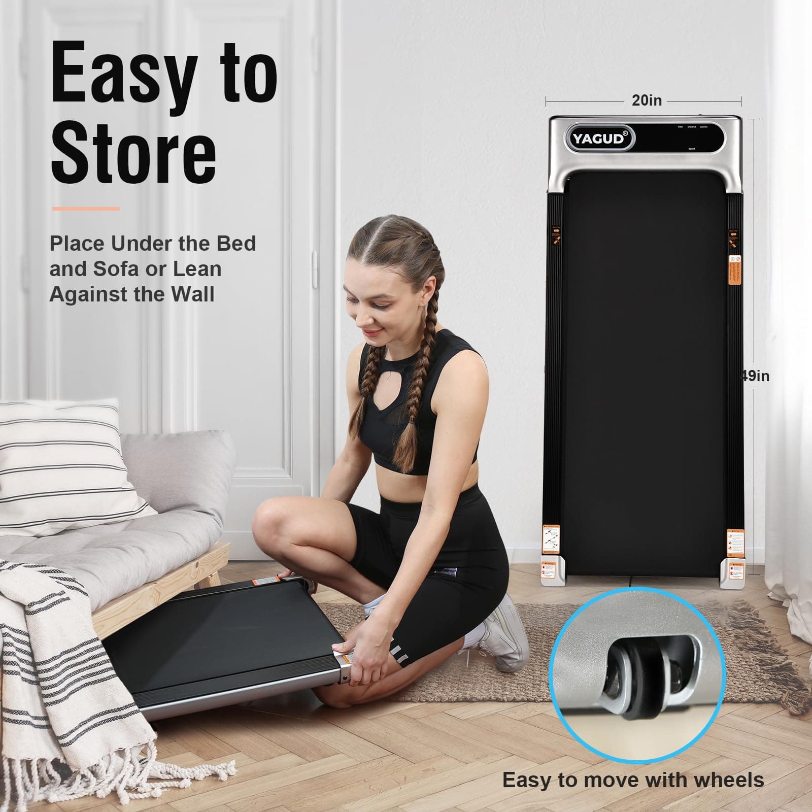 Yagud Laufband für Zuhause klappbar – Bild 5