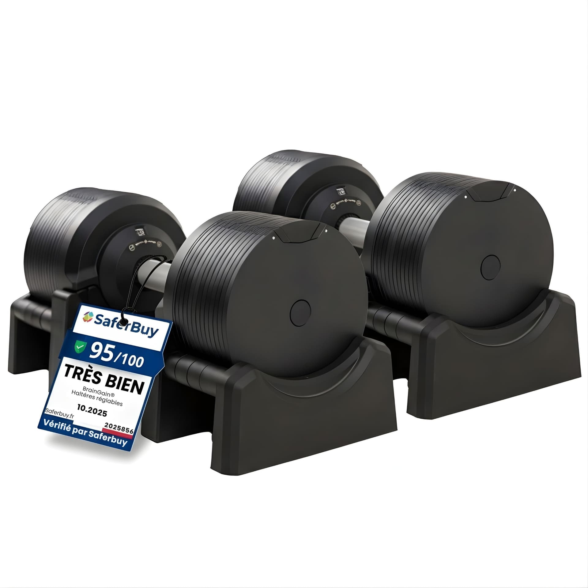 BRAINGAIN BRAINGAIN Haltères Réglables Set 23,5kg