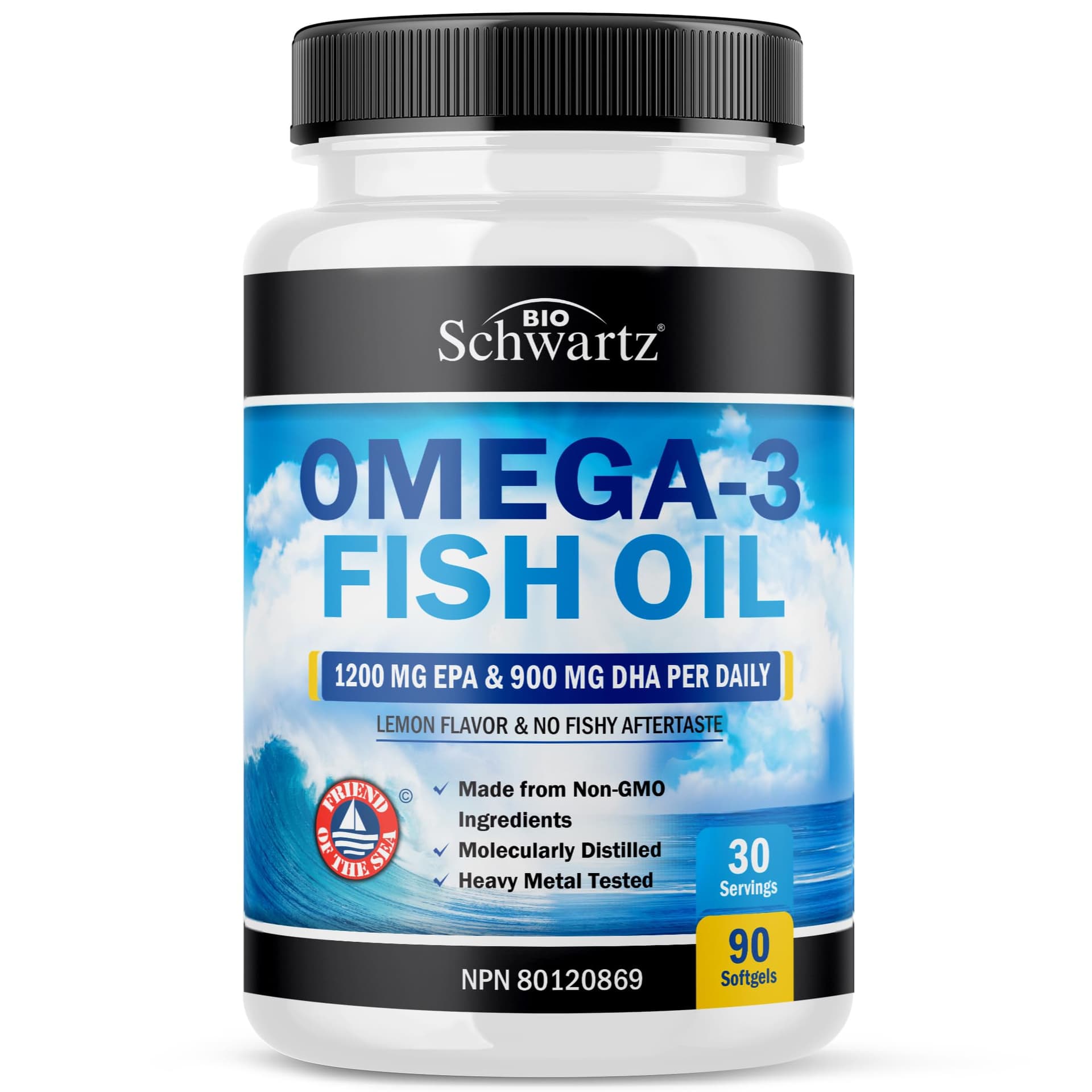 BioSchwartz Fish Oil Omega 3 EPA & DHA 2250 mg