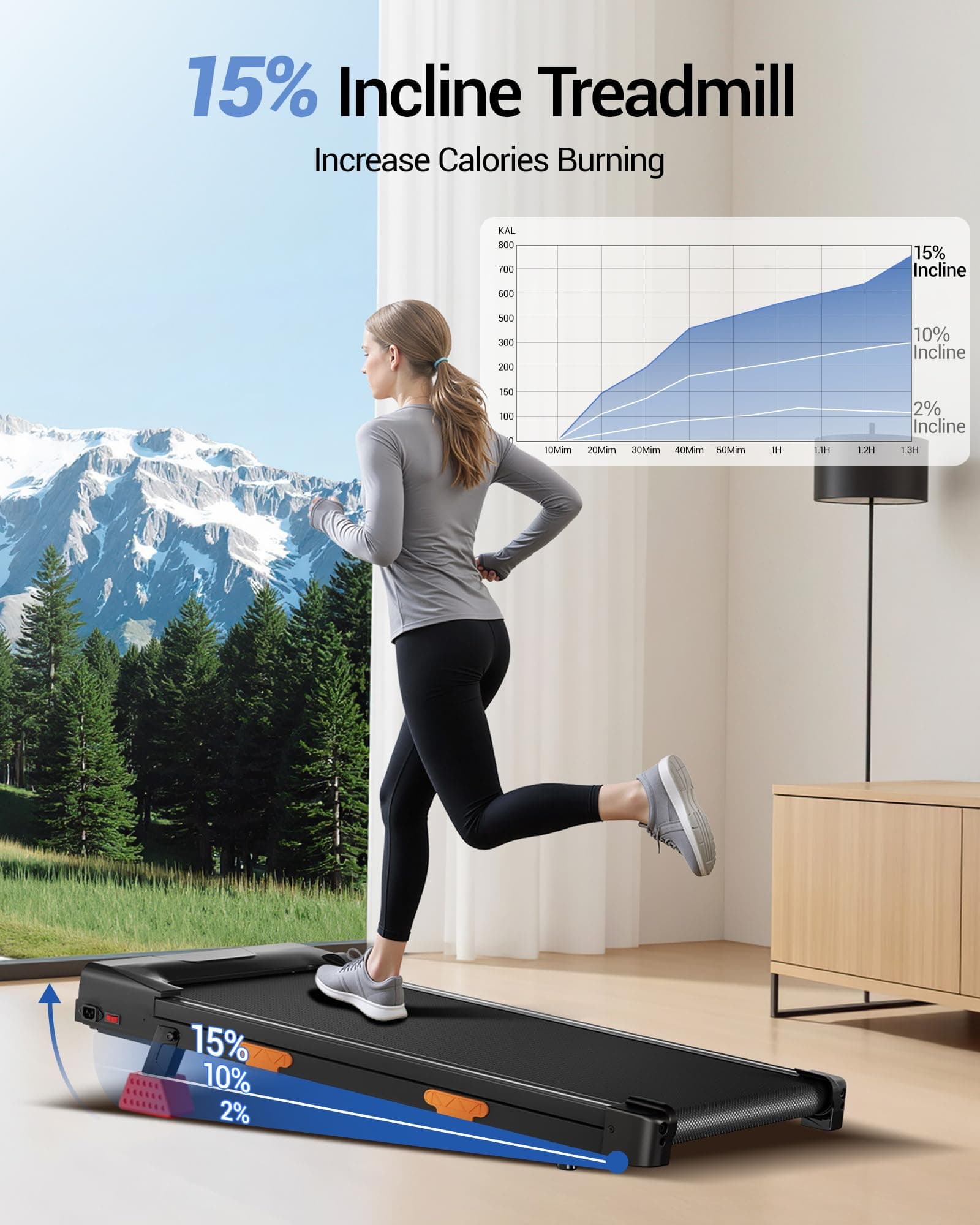 CURSOR FITNESS CURSOR Loopband voor thuis met helling – Bild 4