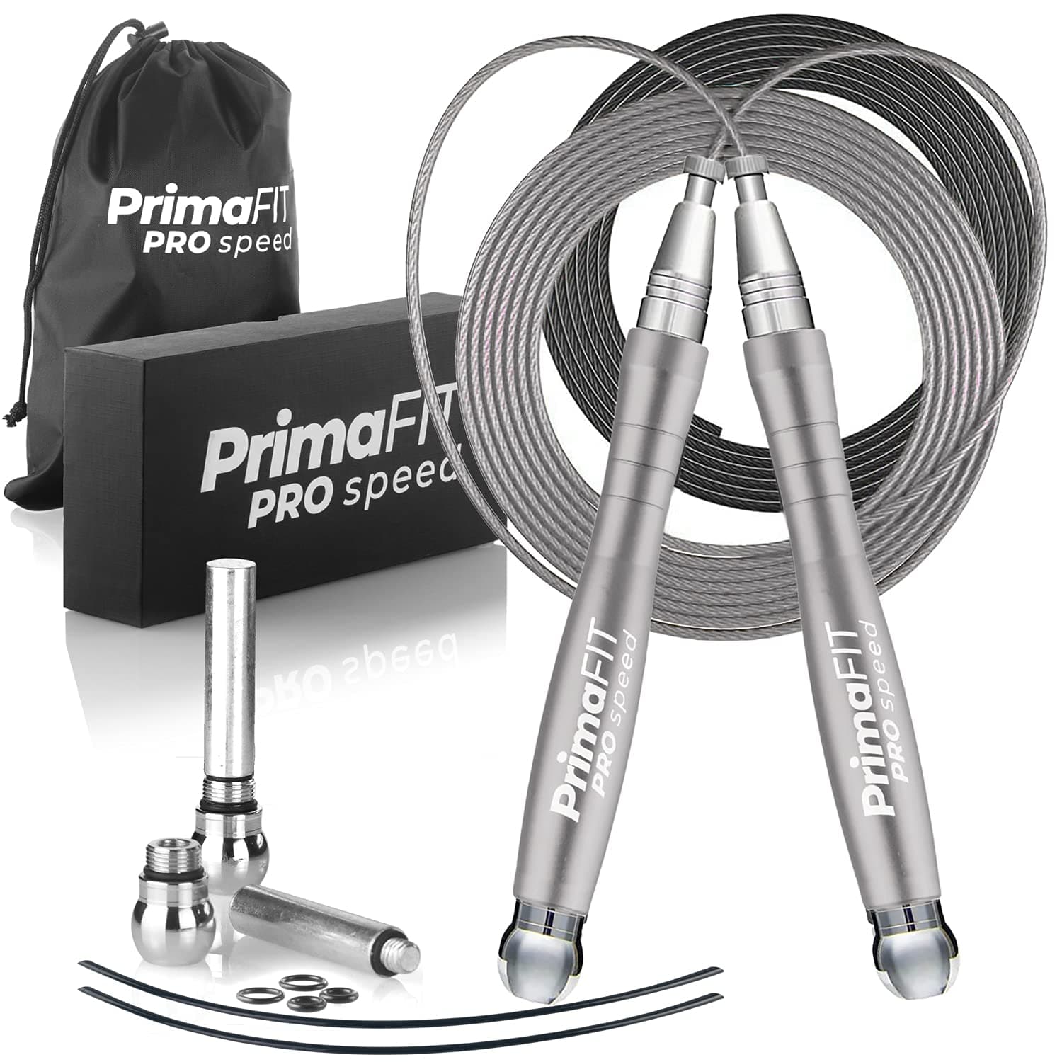 PrimaFit PrimaFIT Springseil Erwachsene Fitness Pro Speed Jump Rope