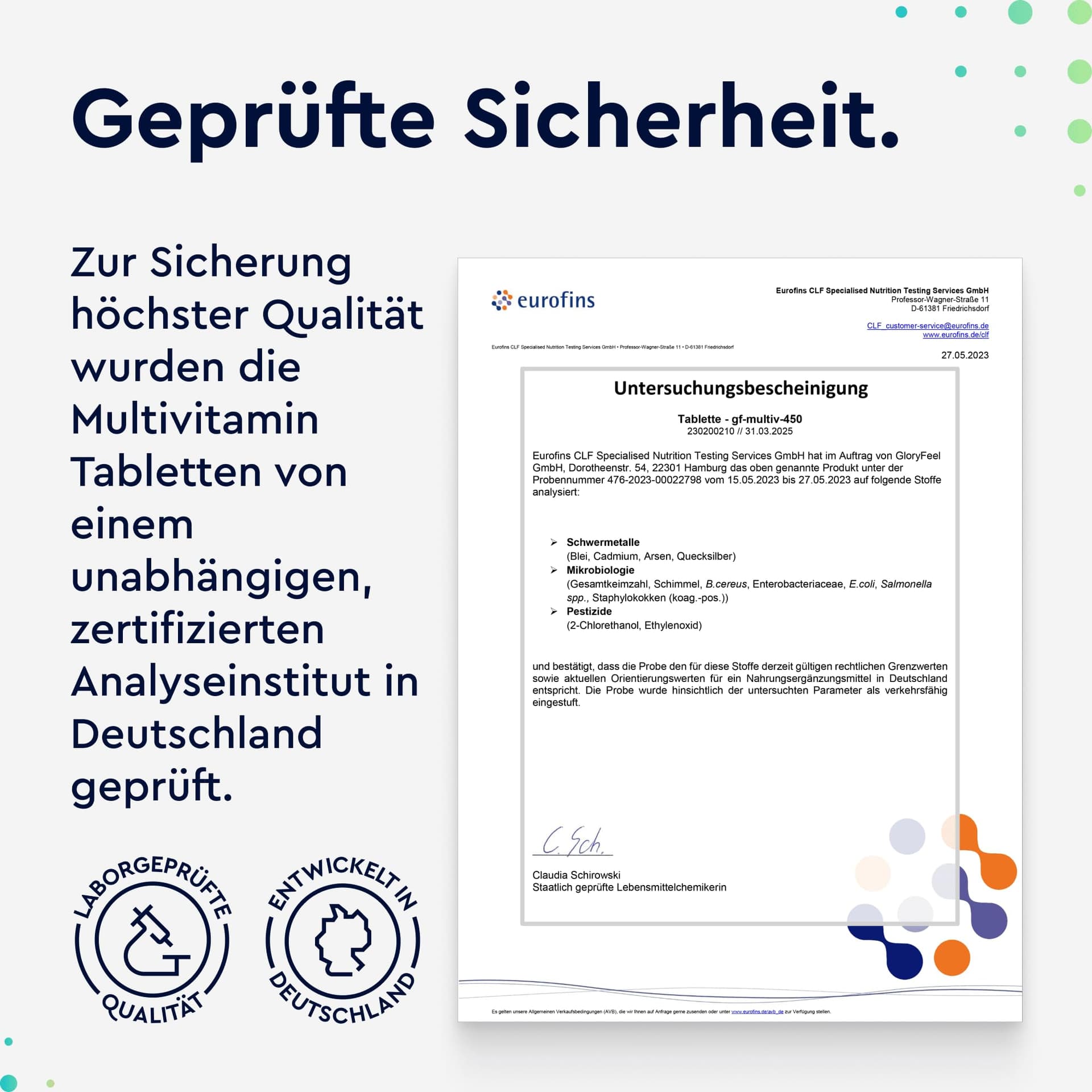 Gloryfeel Multivitamin Hochdosiert - 450 Tabletten – Bild 7