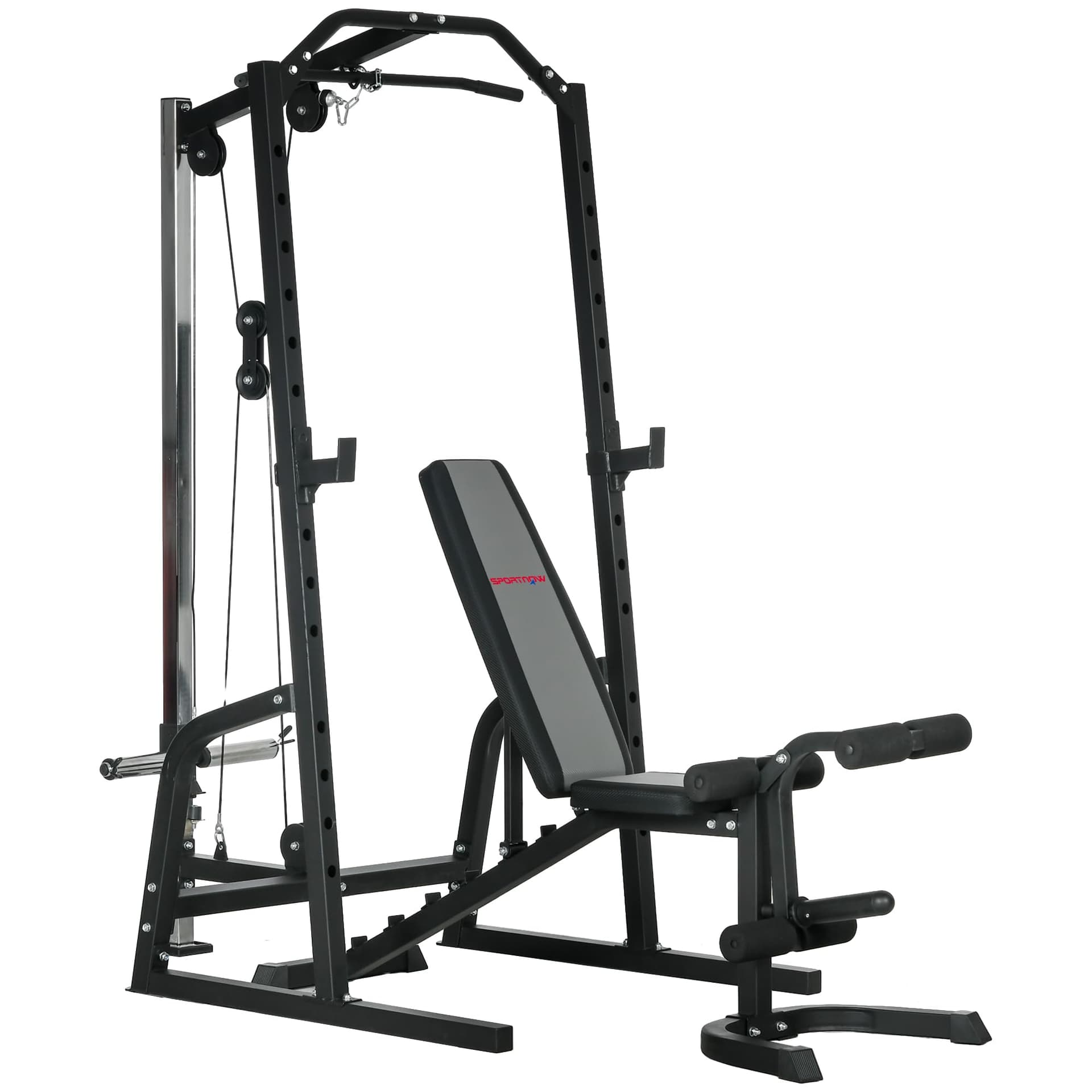 SPORTNOW Stazione Fitness Multifunzione con Panca per