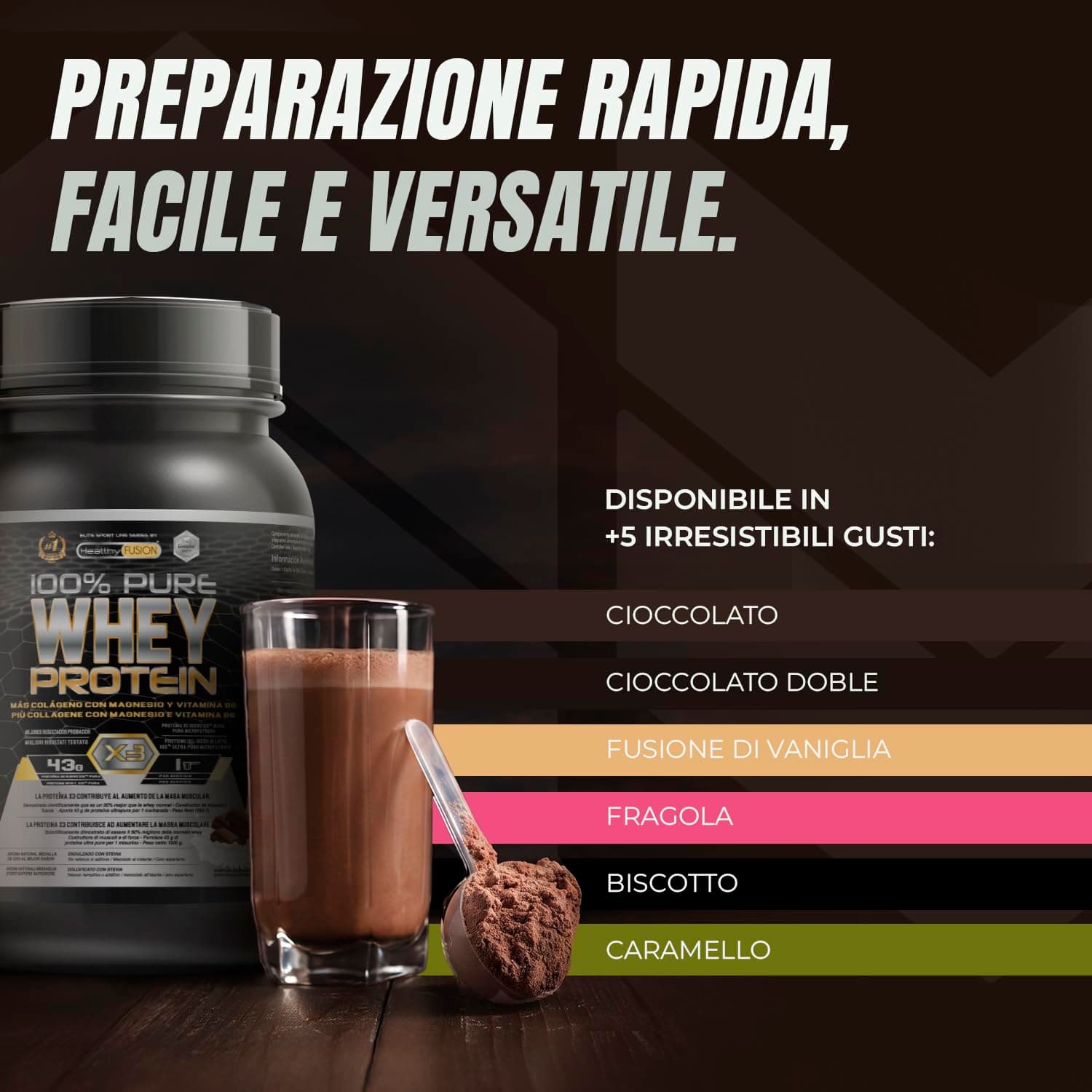 Healthy Fusion Whey Protein – Bild 5