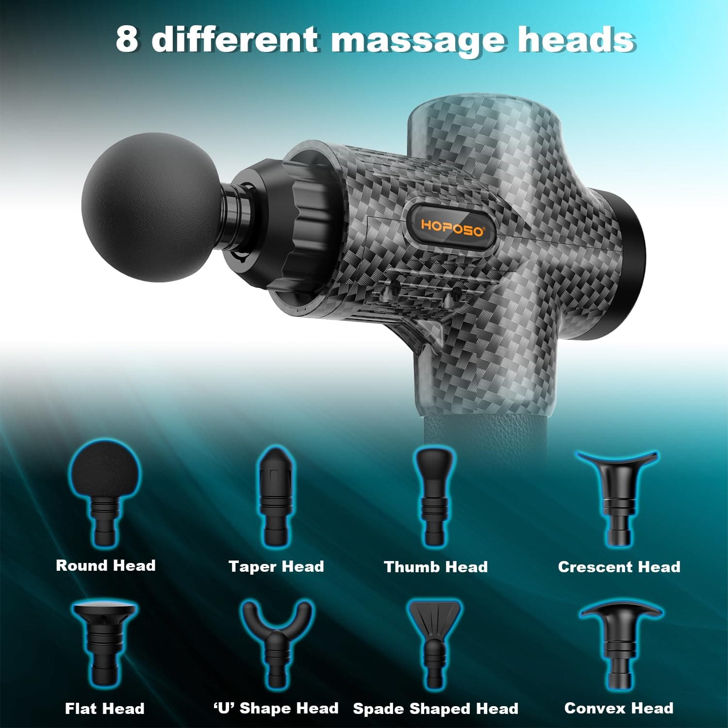 HOPOSO Massage Gun Powerful Portable Sports Massage Gun with 30 – Bild 2