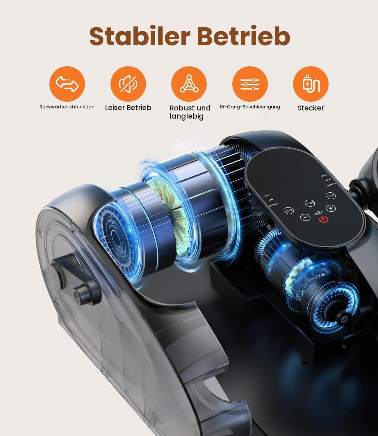 DoXtreme Mini Ellipsentrainer Untertisch – Bild 2