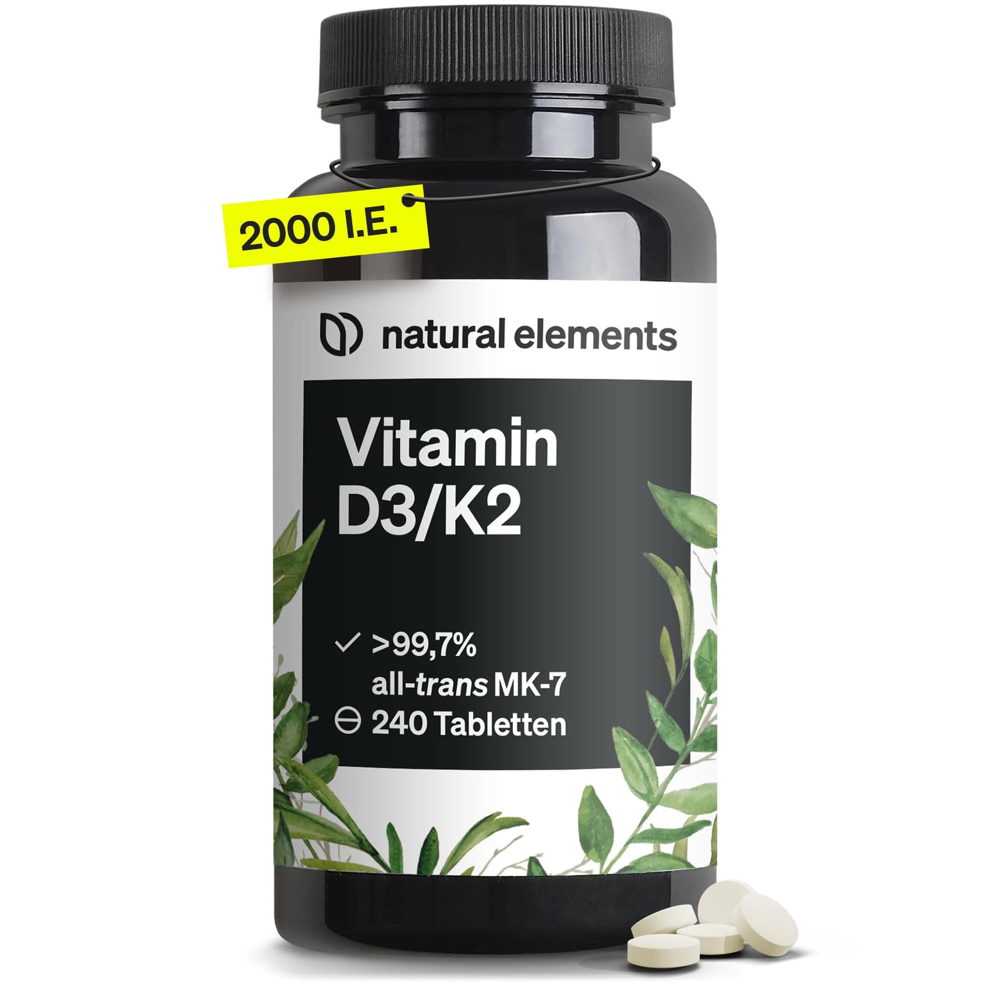Natural Elements Vitamin D3 + K2