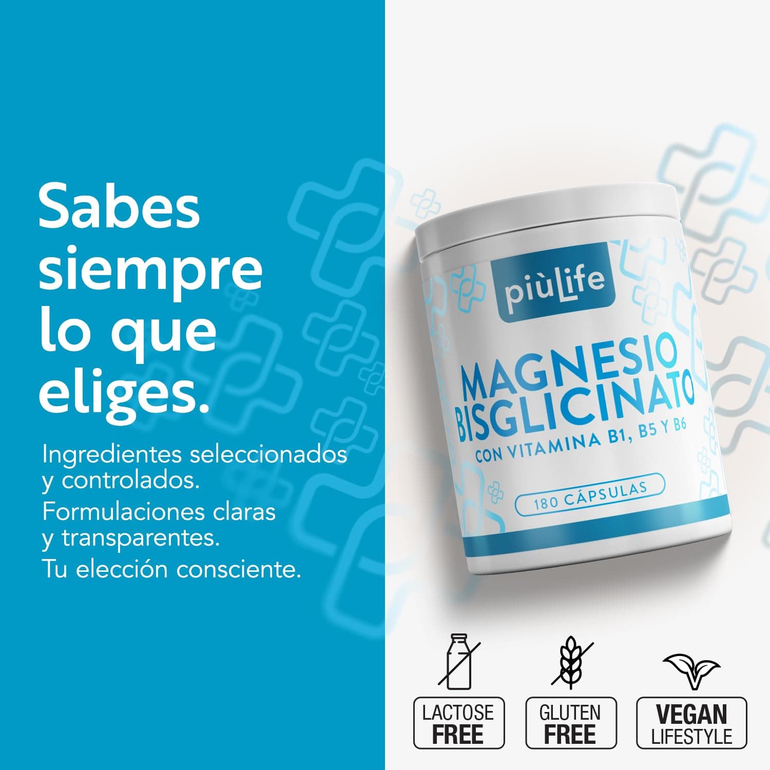 +LIFE Magnesio Bisglicinato Capsule PiùLife – Bild 4