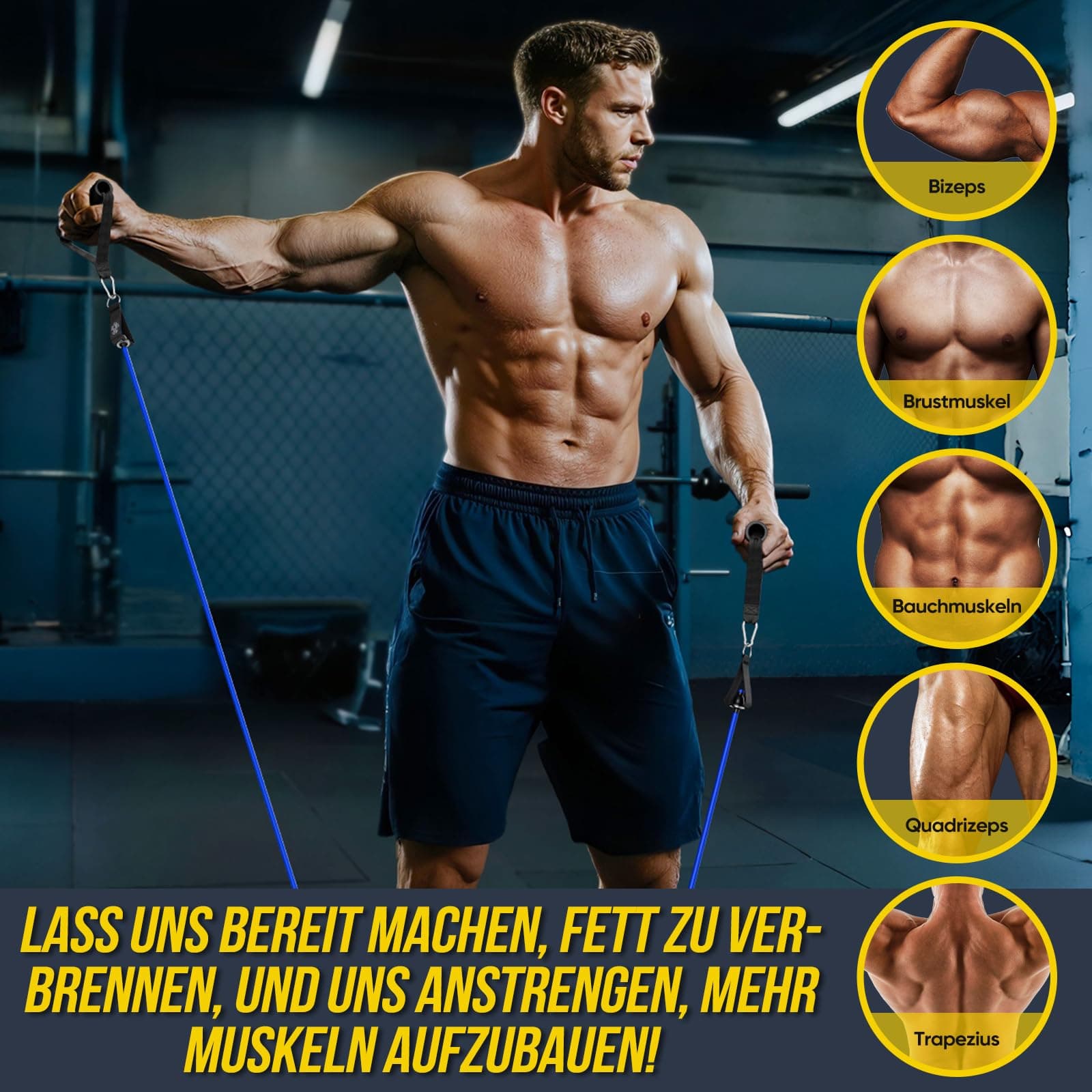 Fokky Fitnessbänder Resistance Bands Set – Bild 5