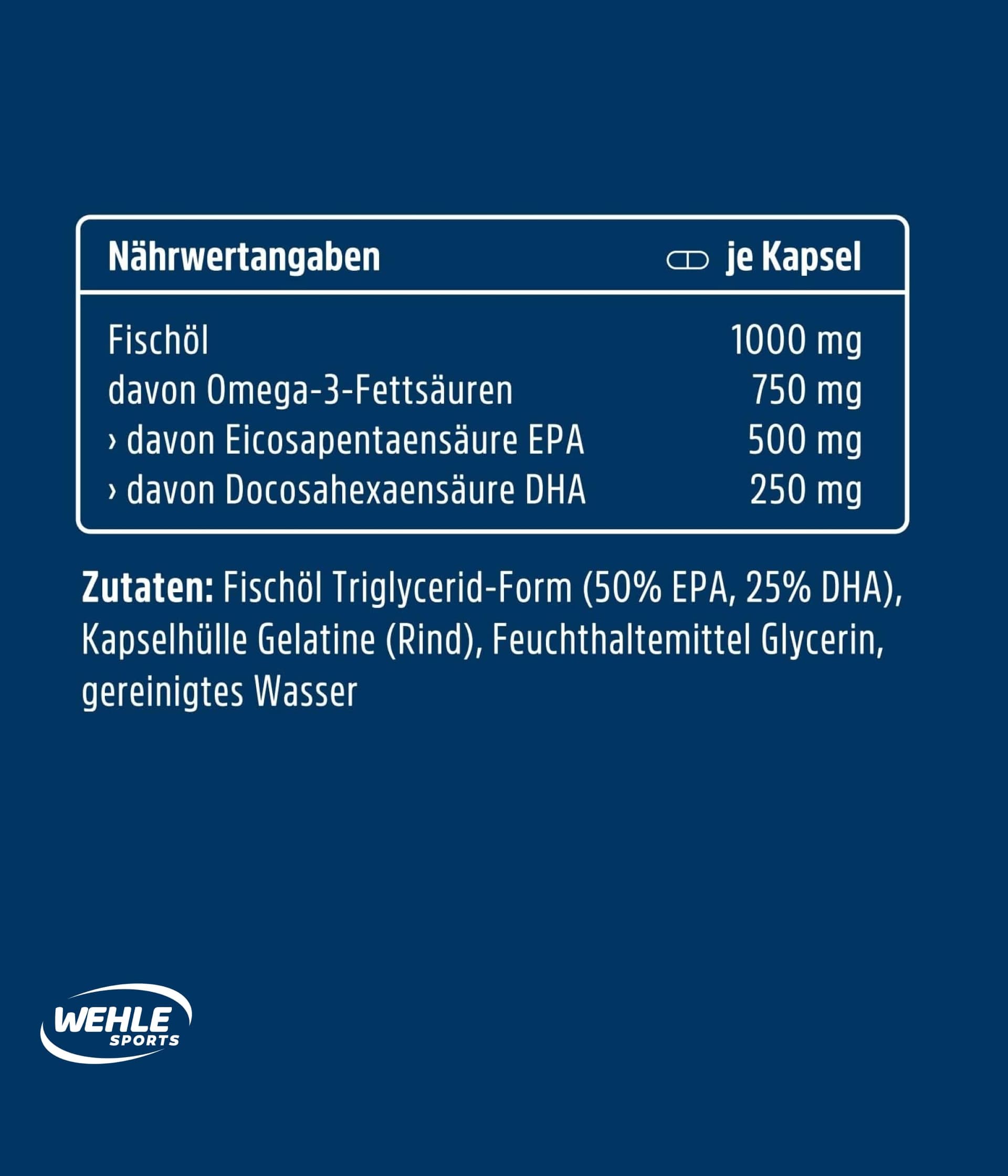 Wehle Sports Omega 3 Kapseln – Bild 5