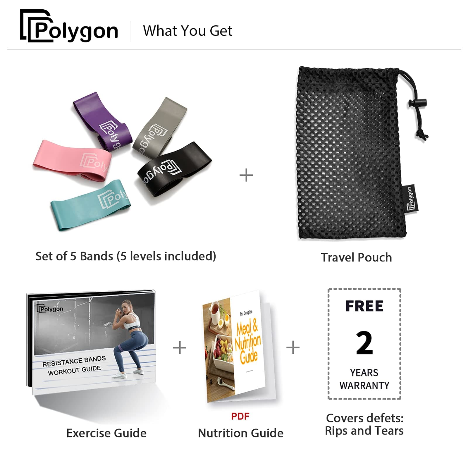 Polygon Resistance Loop Exercise Bands – Bild 7