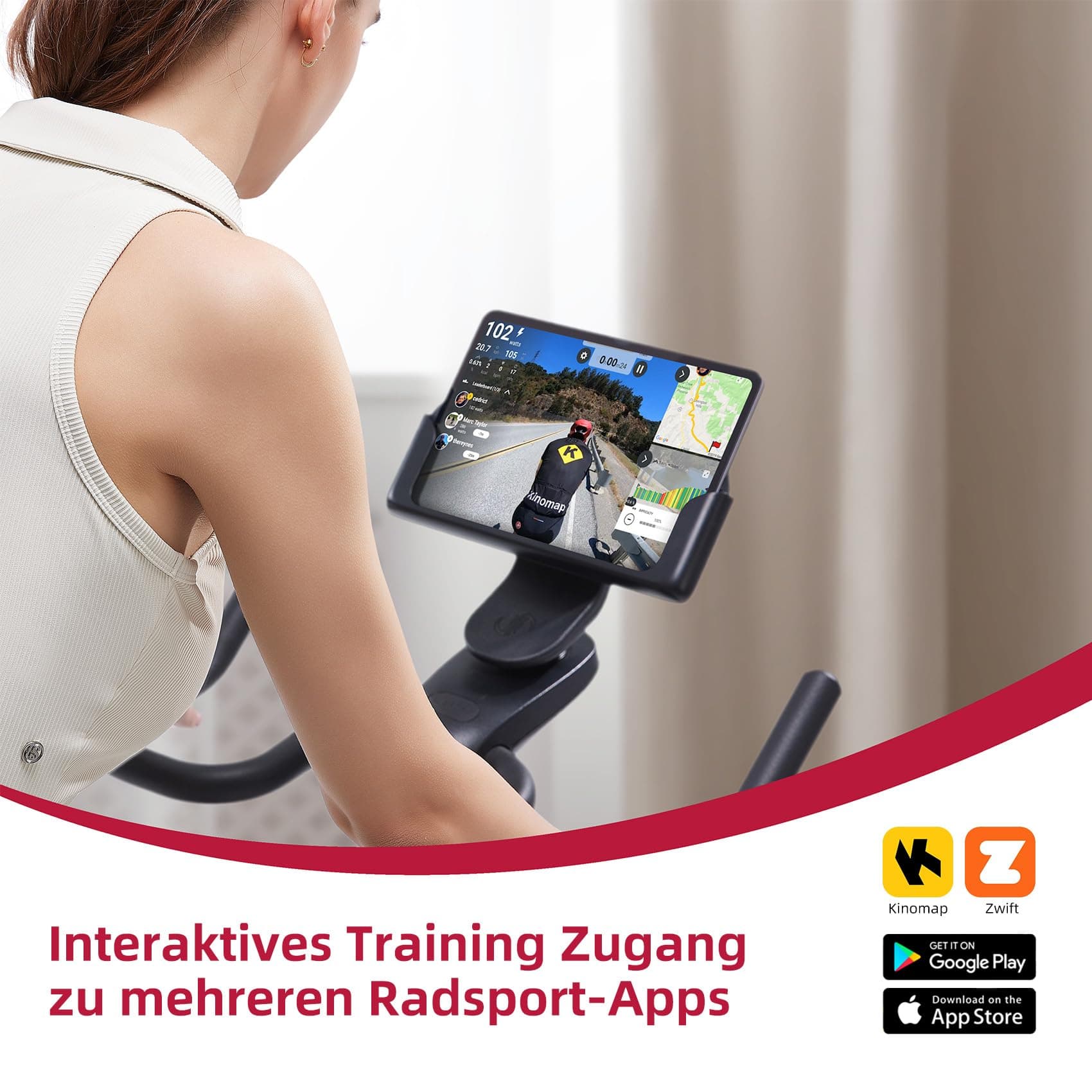 JASPORT S3 Heimtrainer Ergometer für Zuhause – Bild 4