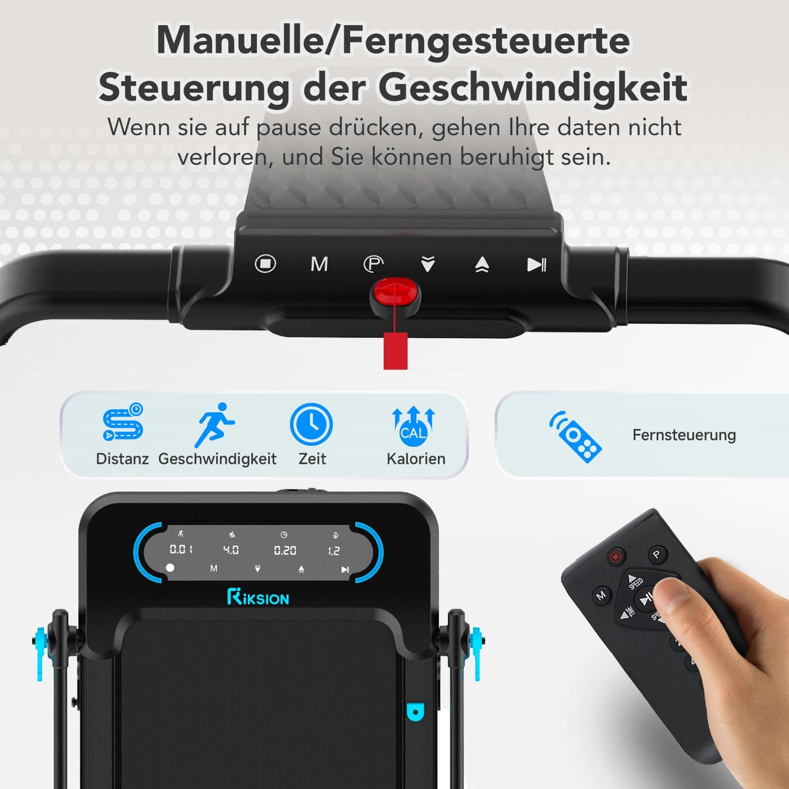 Riksion Laufband für Zuhause mit Neigung – Bild 2