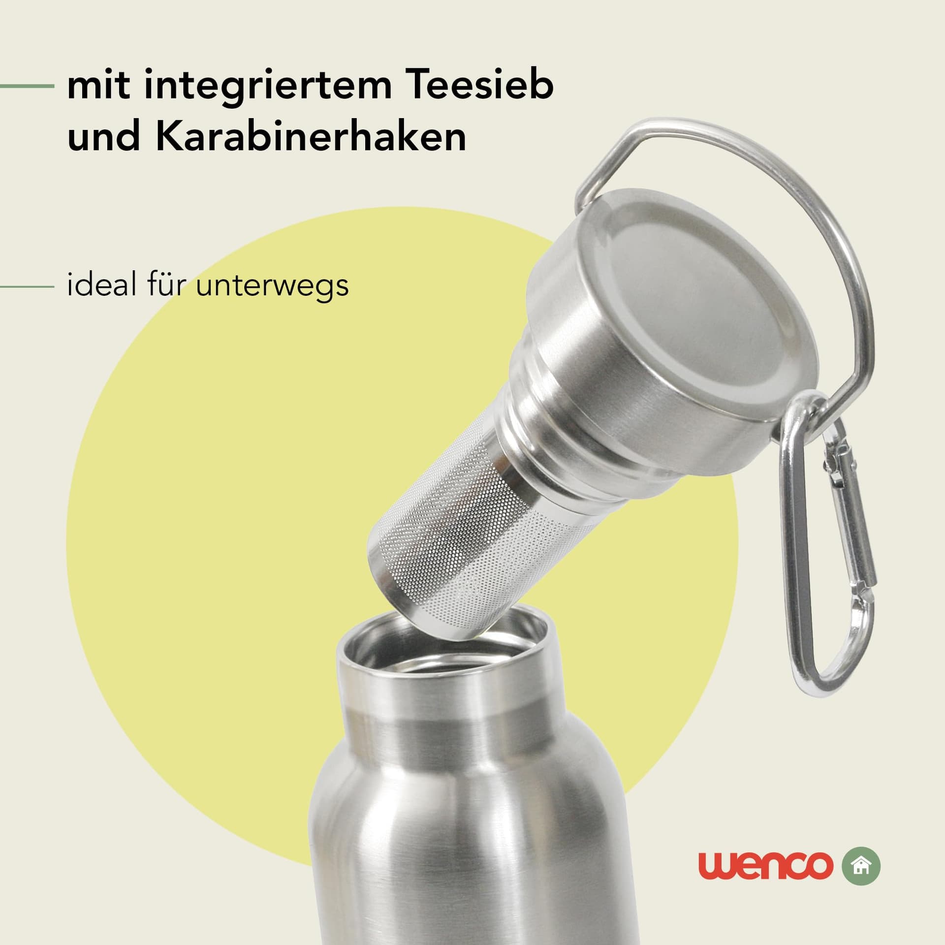wenco Trinkflasche Edelstahl 0,75l – Bild 4
