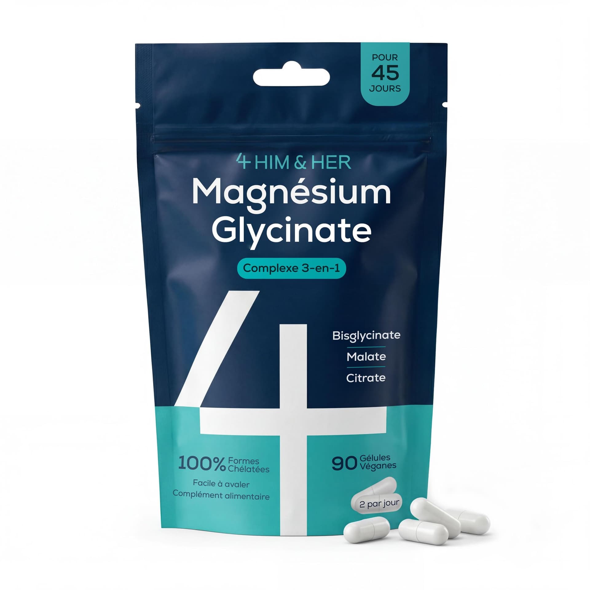 VM Sverige AB Magnesium Bisglycinate Complexe 3-en-1 G