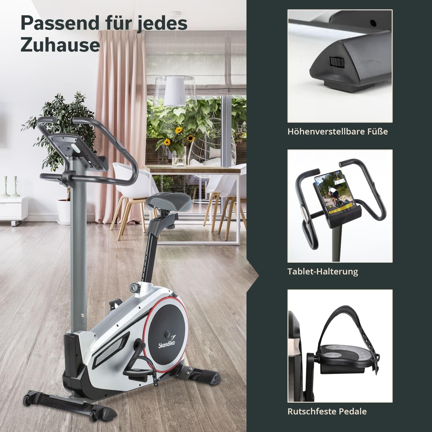 Skandika Ergometer Morpheus | Heimtrainer für Zuhause, 12 kg – Bild 7