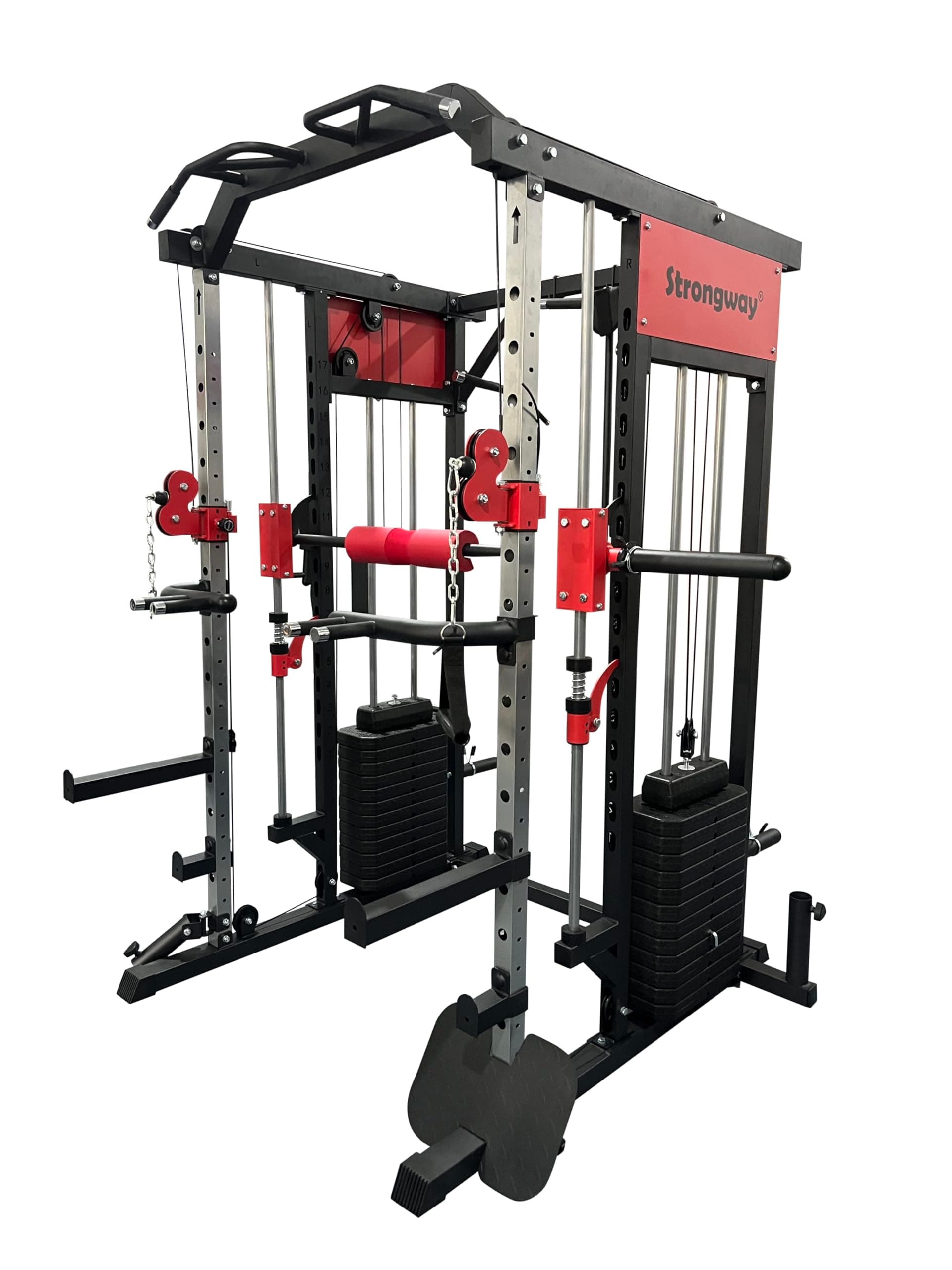 Strongway Multi Gym Smith Machine with Weights 177KG