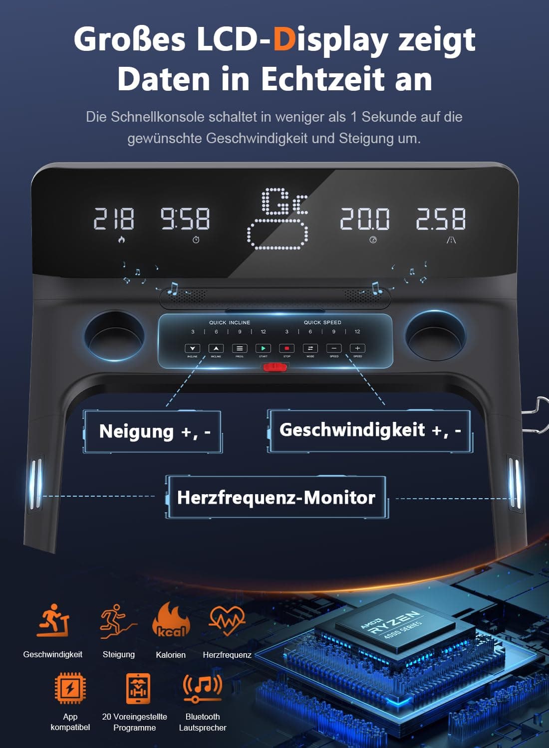 Cowmew Laufband für Zuhause – Bild 2