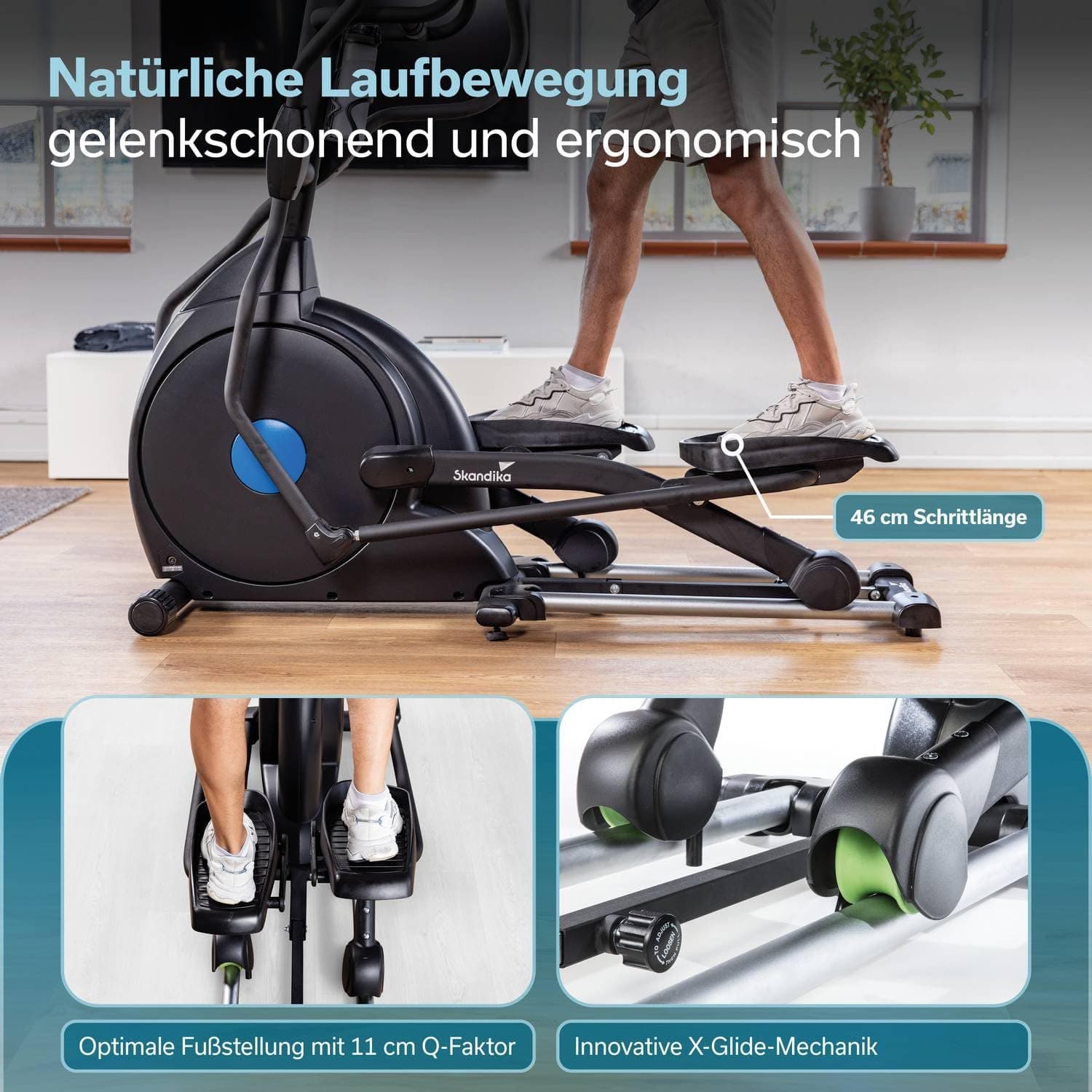 Skandika Crosstrainer für Zuhause Carbon Champ – Bild 2
