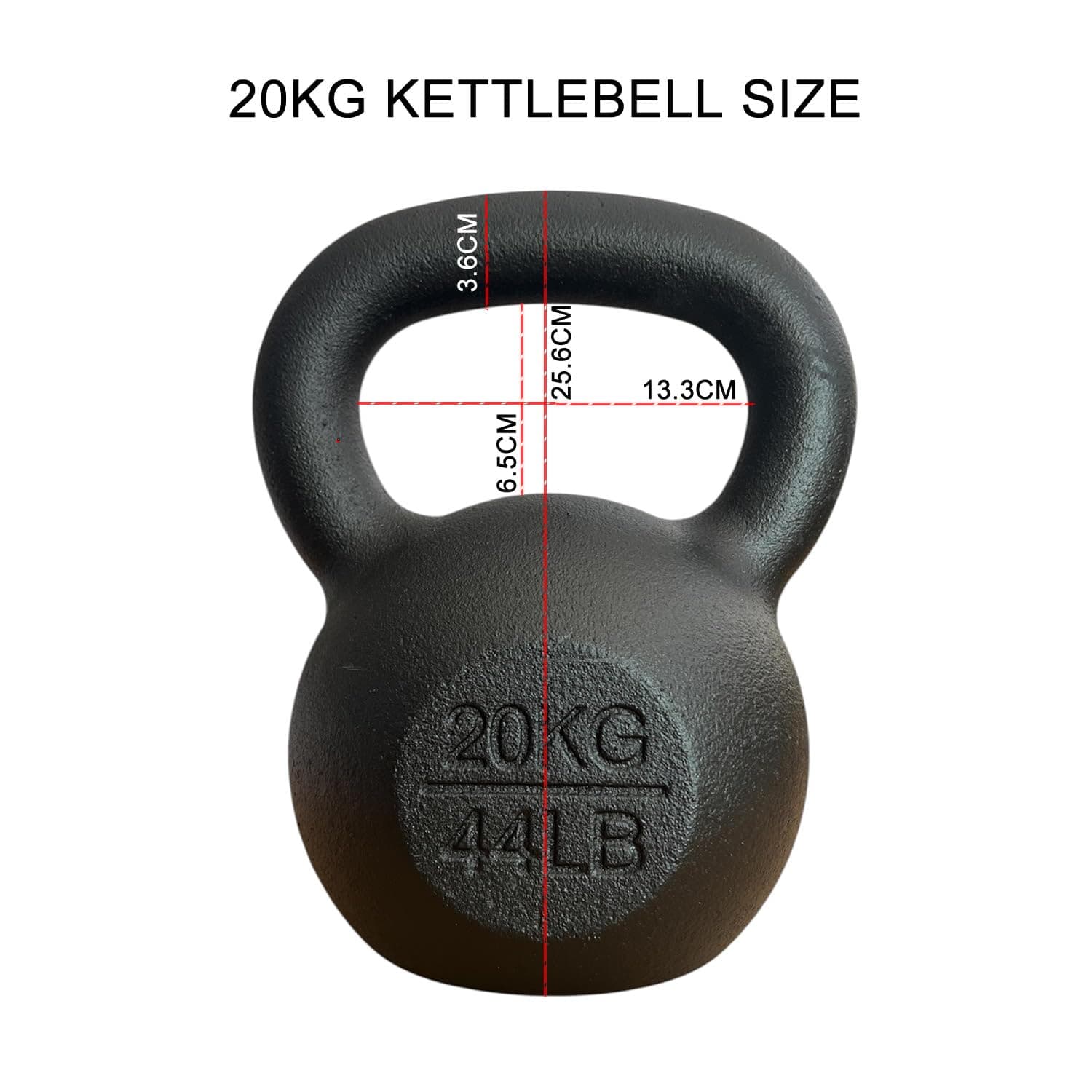 Chase Fitness Cast Iron Kettlebell, 4kg – Bild 2