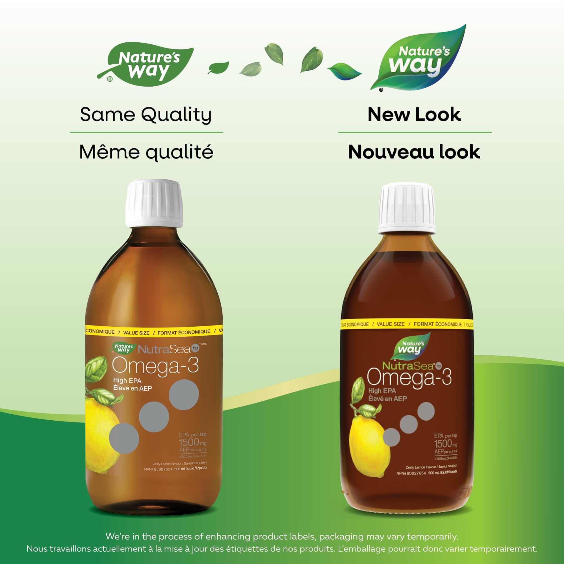 Nature's Way NutraSea HP Omega 3 High EPA Fish Oil Liquid – Bild 2