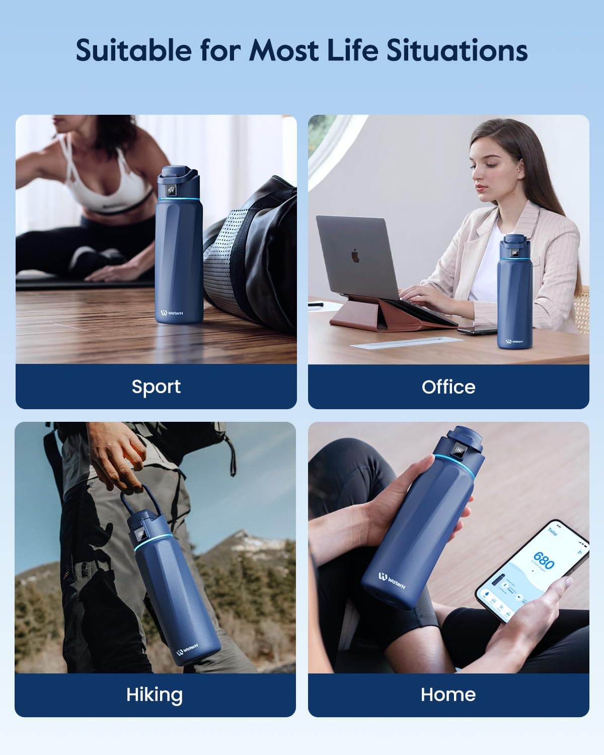 WATERH BOOST Smart Water Bottle with Reminder & Tracker – Bild 8