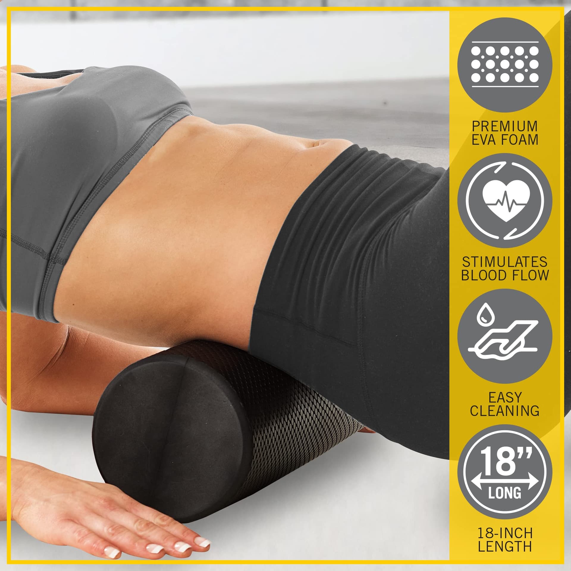 Everlast FIT 18-Inch Premium EVA Foam Roller – Bild 8
