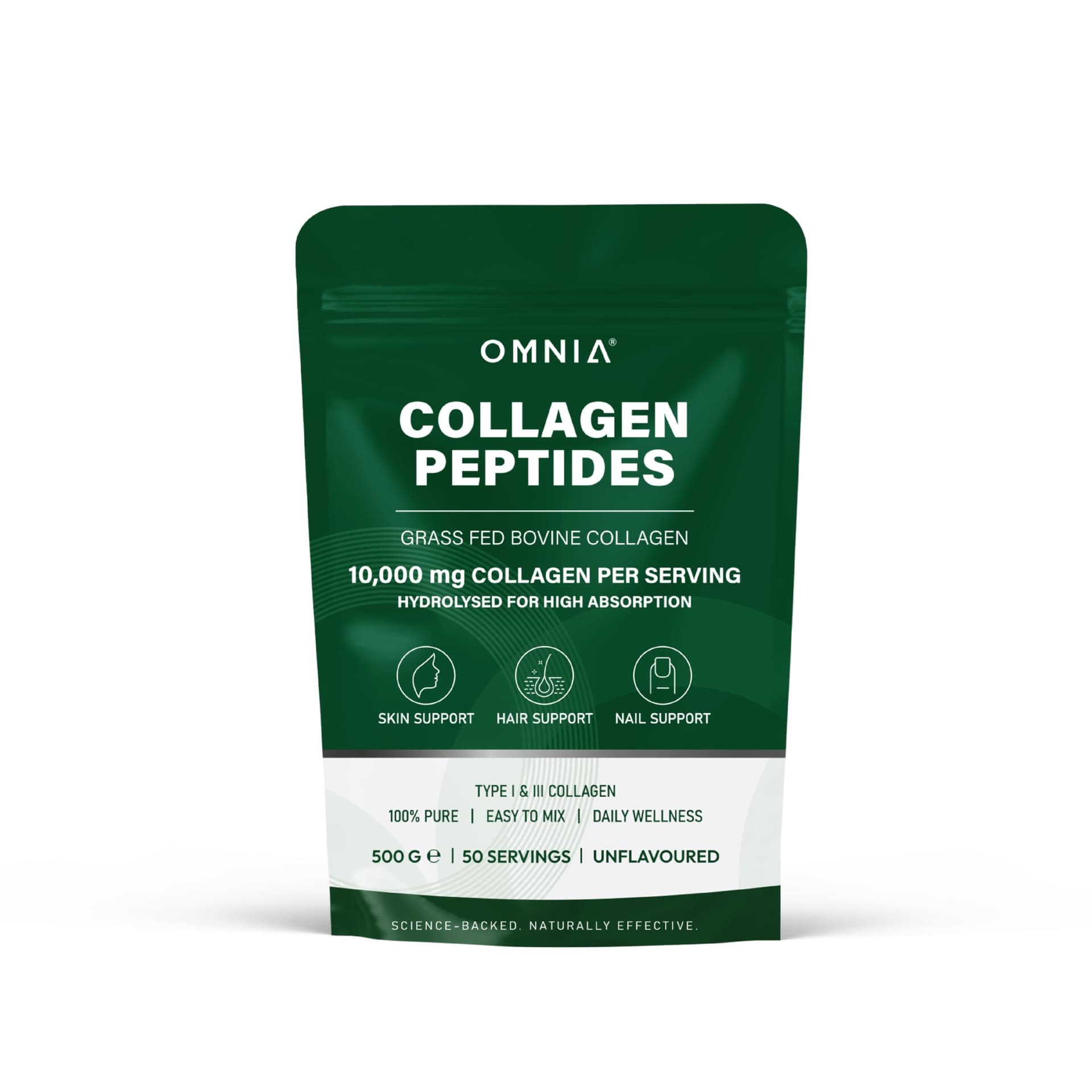 OMNIA Pure Bovine Collagen Peptides Powder