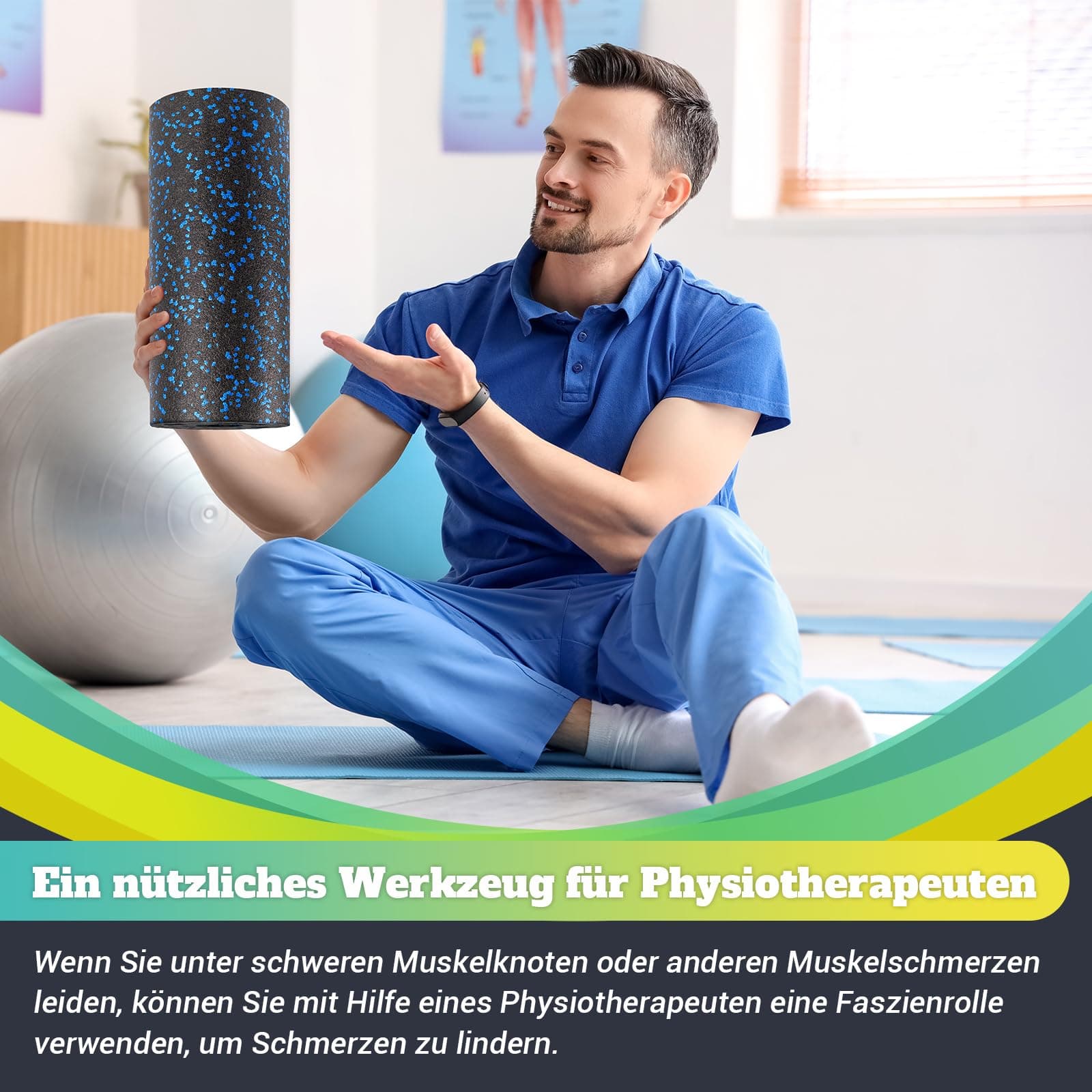 GYMERK Faszienrolle Mittlere Härte – Bild 5