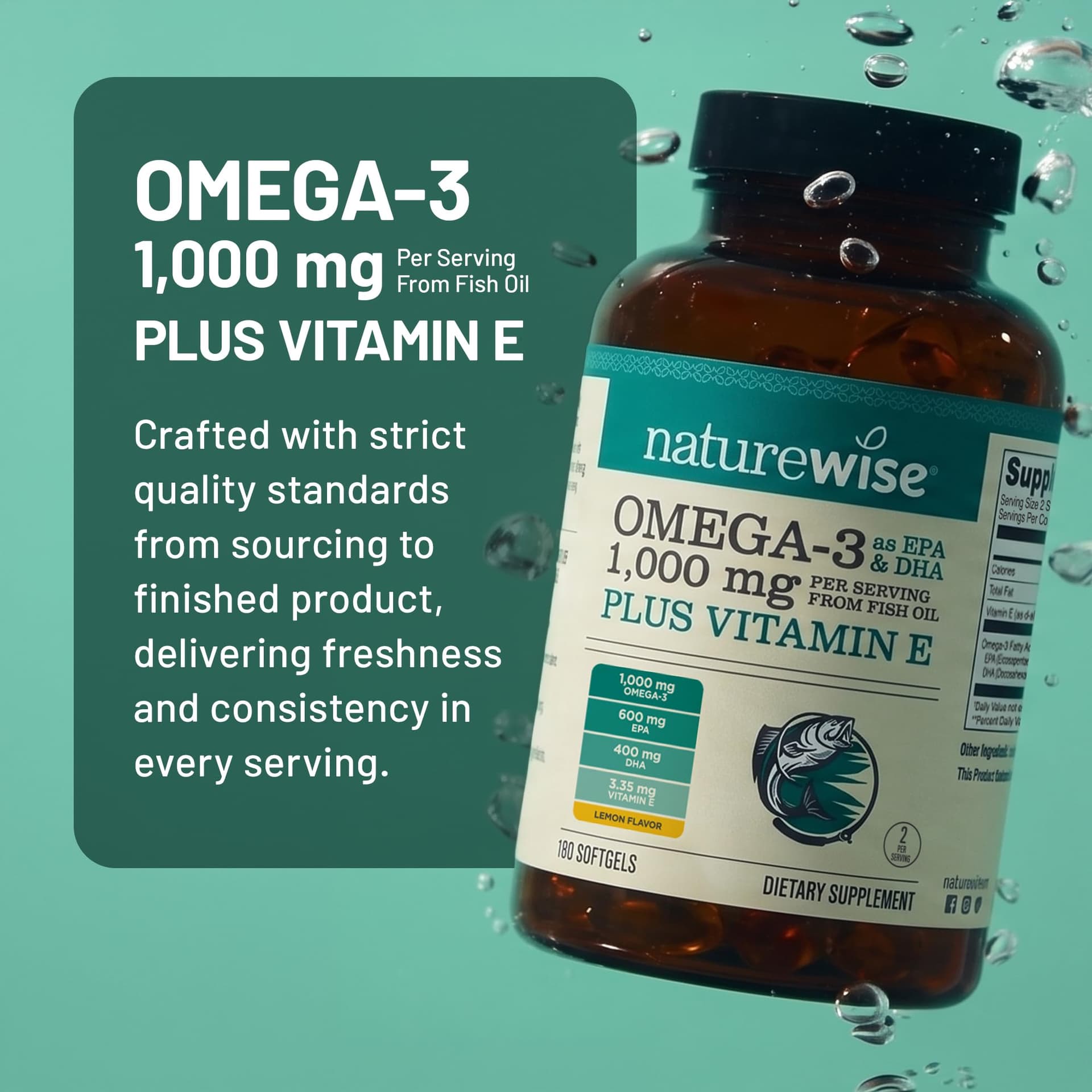 NatureWise Extra-Strength Omega 3 Fish Oil Supplement – Bild 5