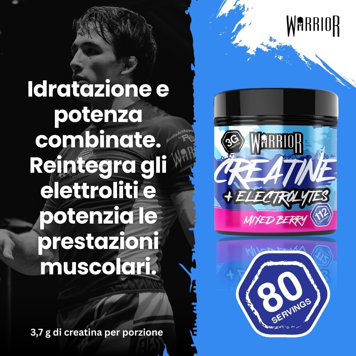 Warrior Creatine Monohydrate + Electrolytes 360g – Bild 6