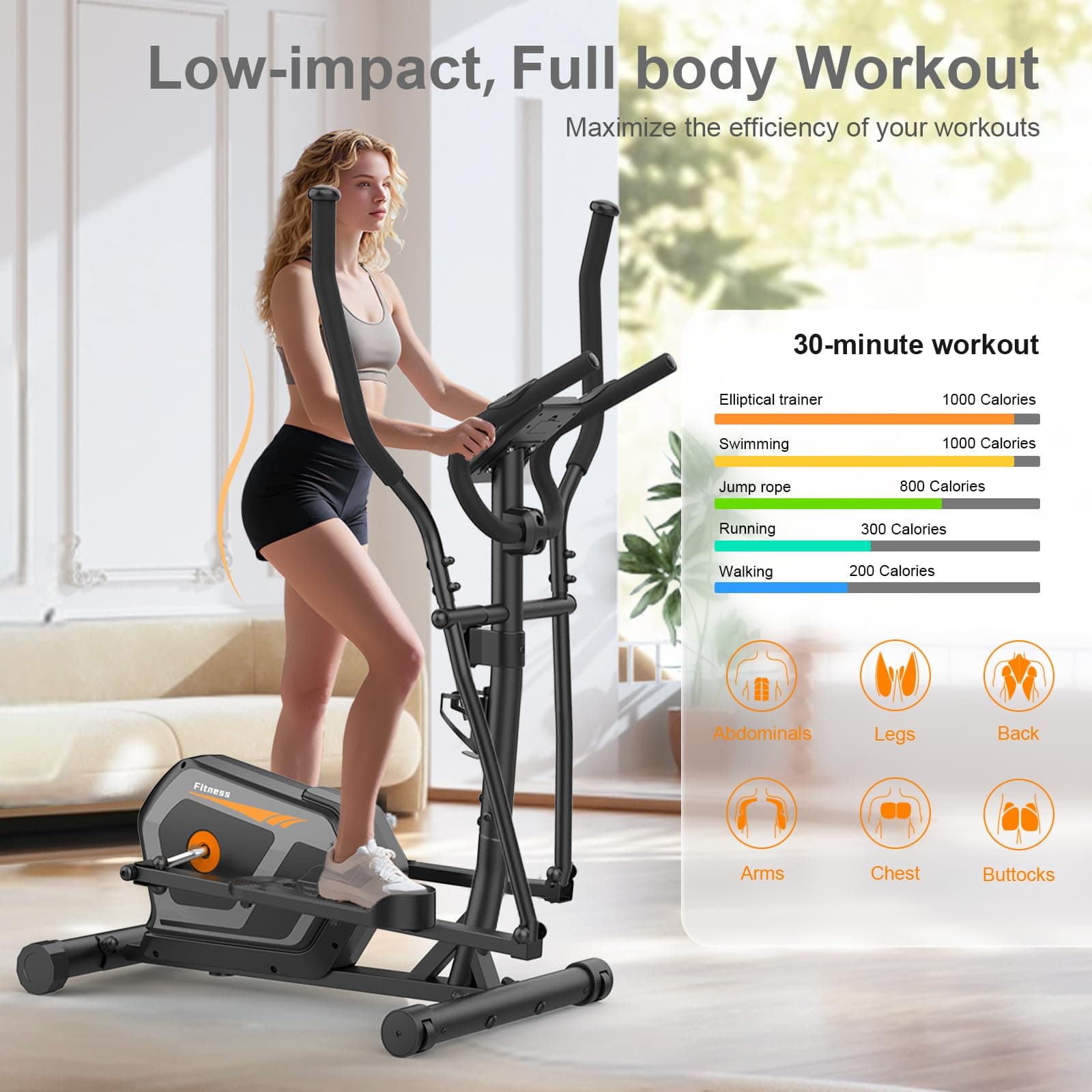 Neezee Crosstrainer für Zuhause,Ellipsentrainer mit 16 – Bild 7