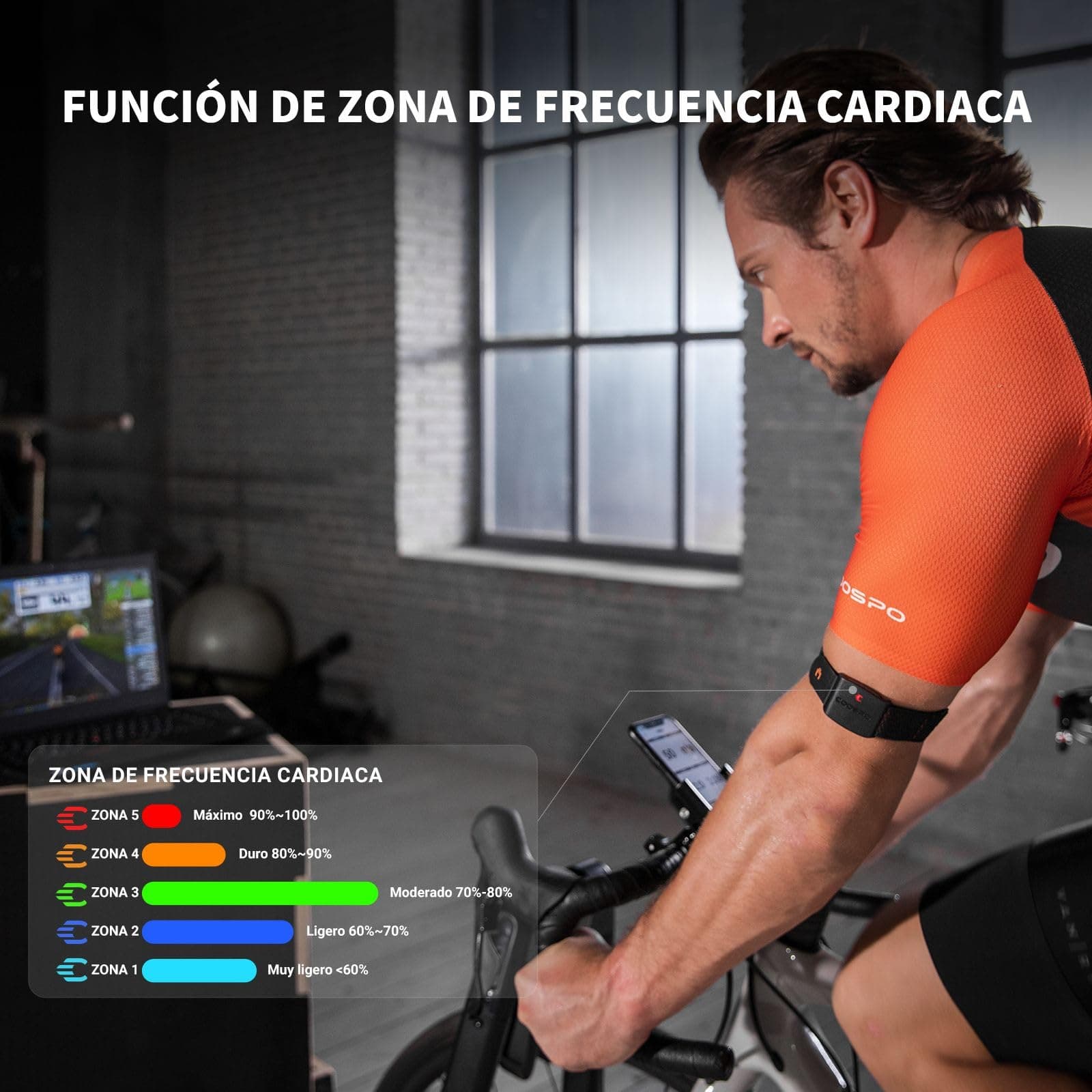 CooSpo HW9 Cardiofréquencemètre Bracelet Bluetooth 5.0 Ant+ – Bild 2