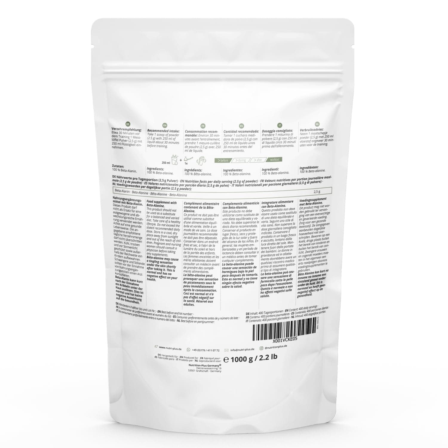 Nutri + Beta Alanin 1 kg – Bild 5