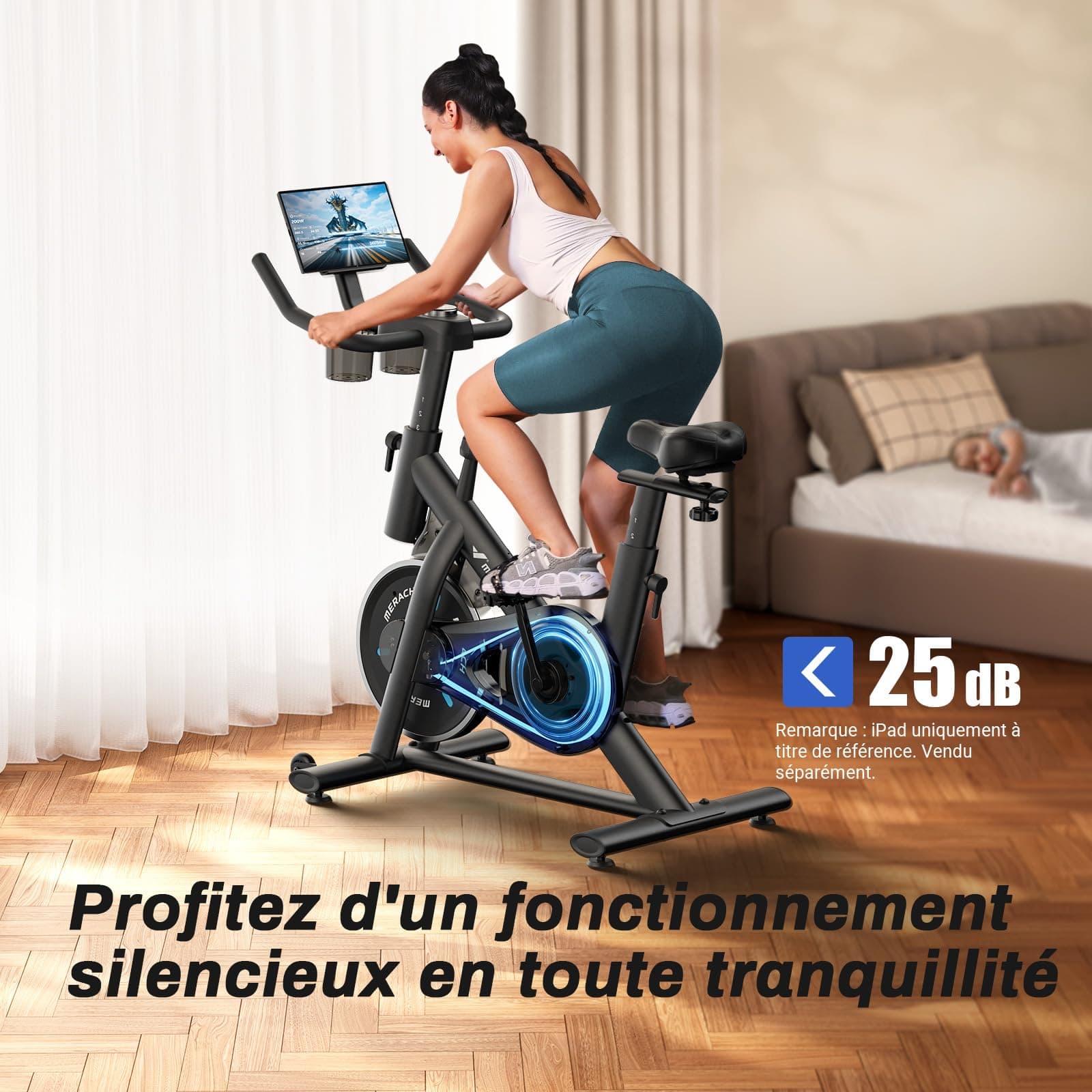 MERACH Heimtrainer Fahrrad – Bild 3