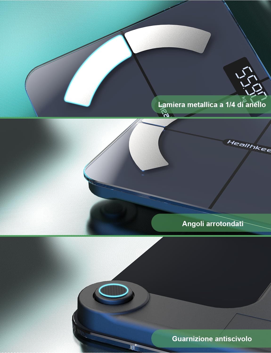 Healthkeep Bilancia Intelligente Impedenziometrica Bluetooth con App – Bild 7