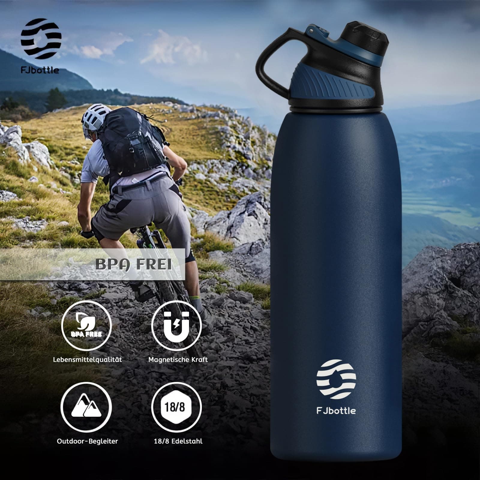 Fjbottle Borraccia Termica con Tappo magnetico 1500ML – Bild 6