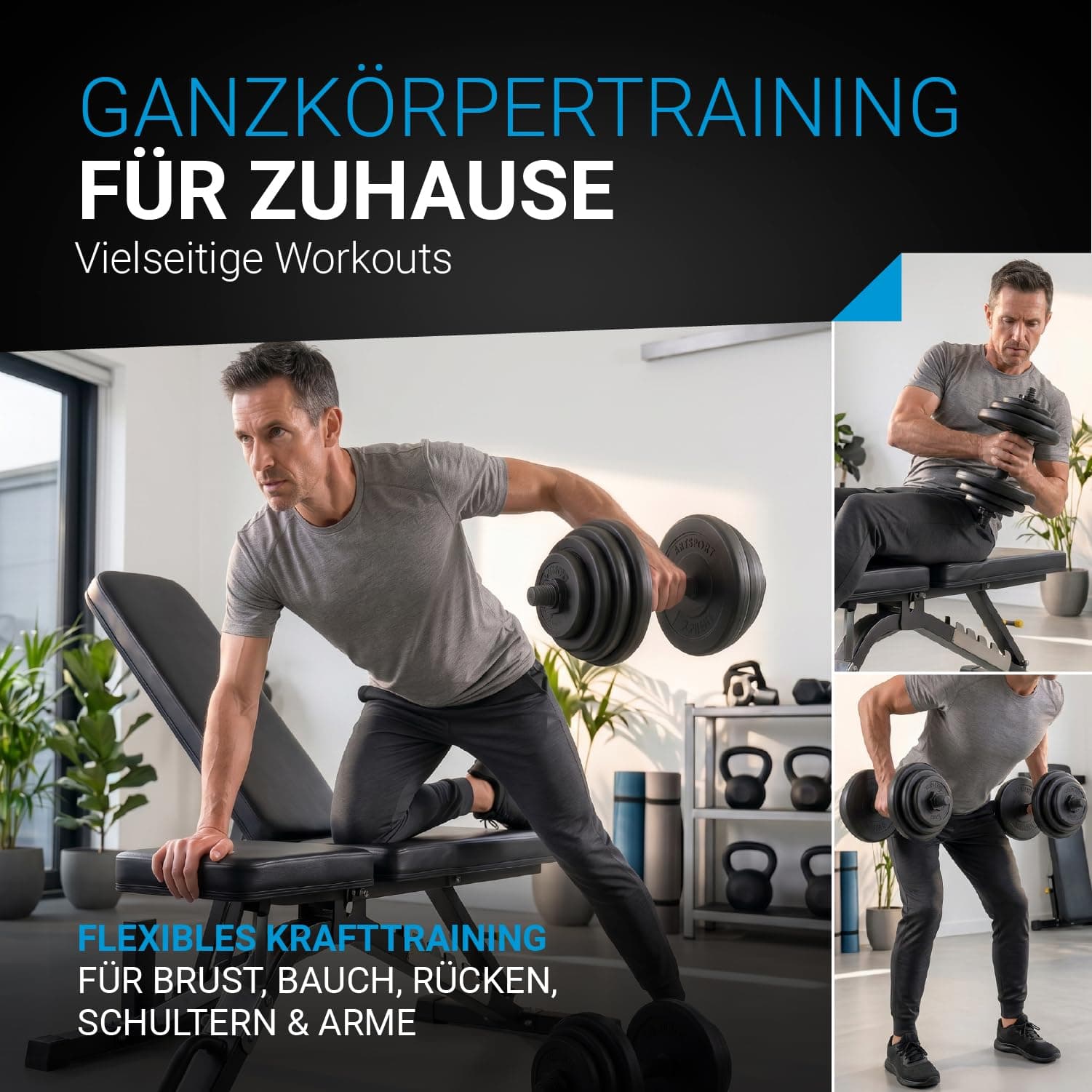 ArtSport ® 2er Hantelset 20kg – Bild 2