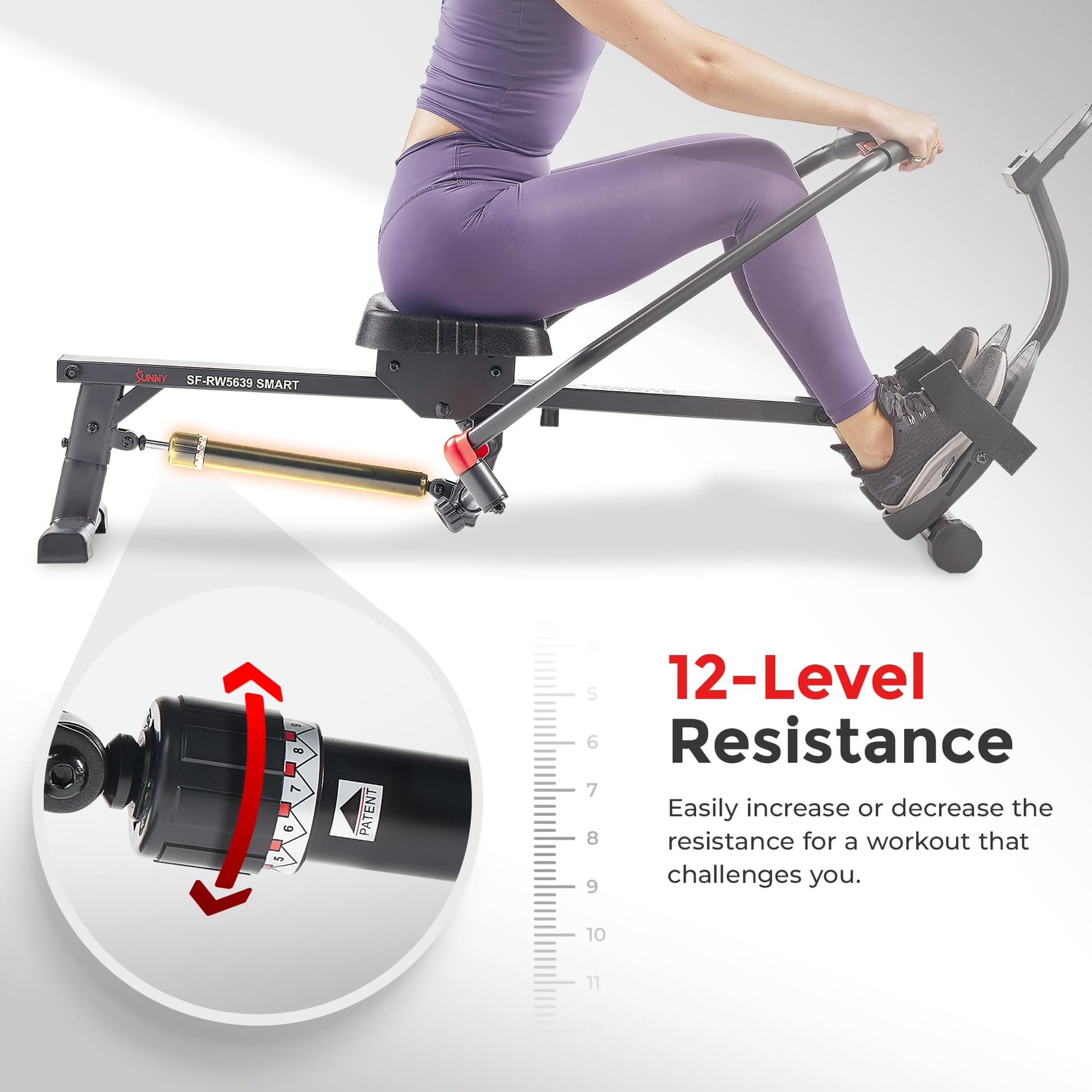 Sunny Health & Fitness Vogatore Smart Compact Full Motion – Bild 6