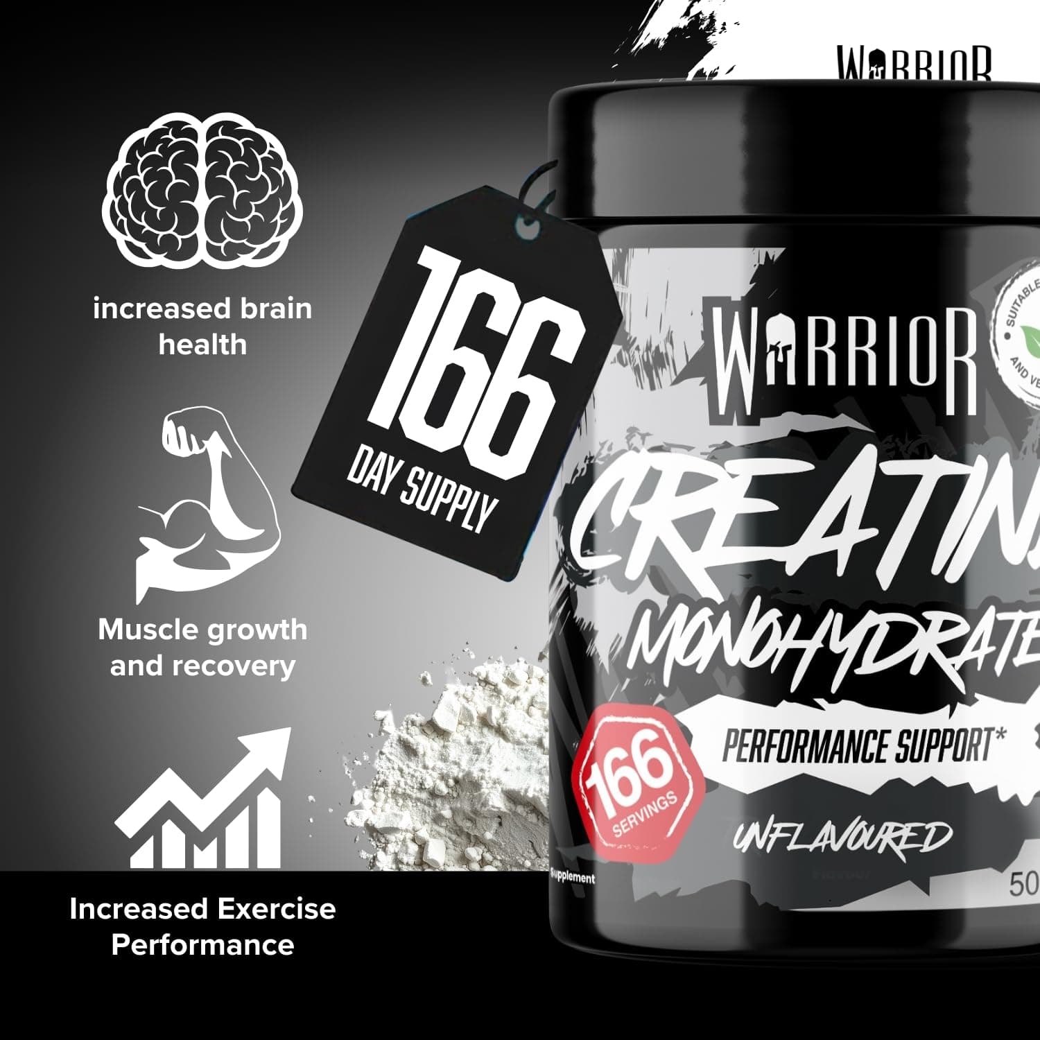 Warrior Creatine Monohydrate Powder 500g – Bild 2