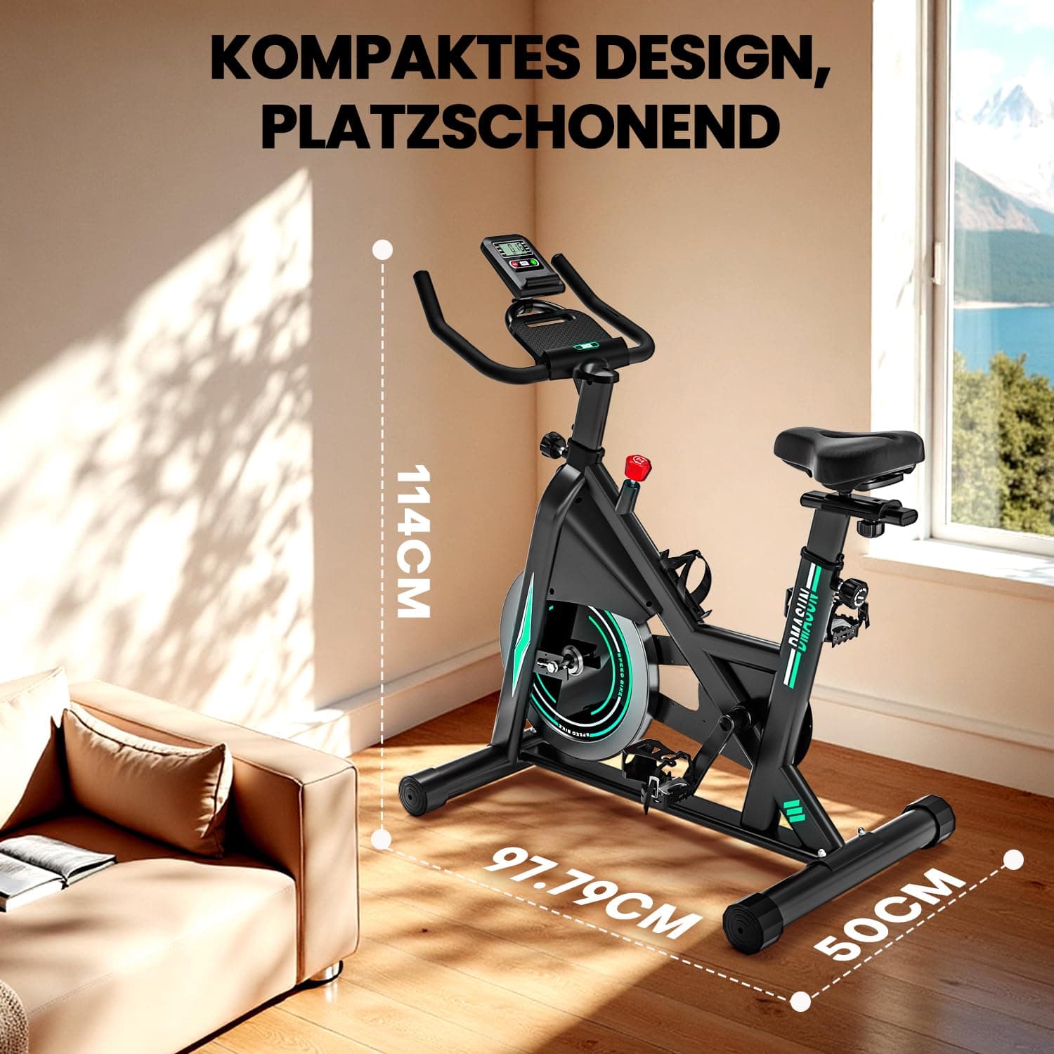 DMASUN [2026 Aktualisiert] Heimtrainer Fahrrad – Bild 8