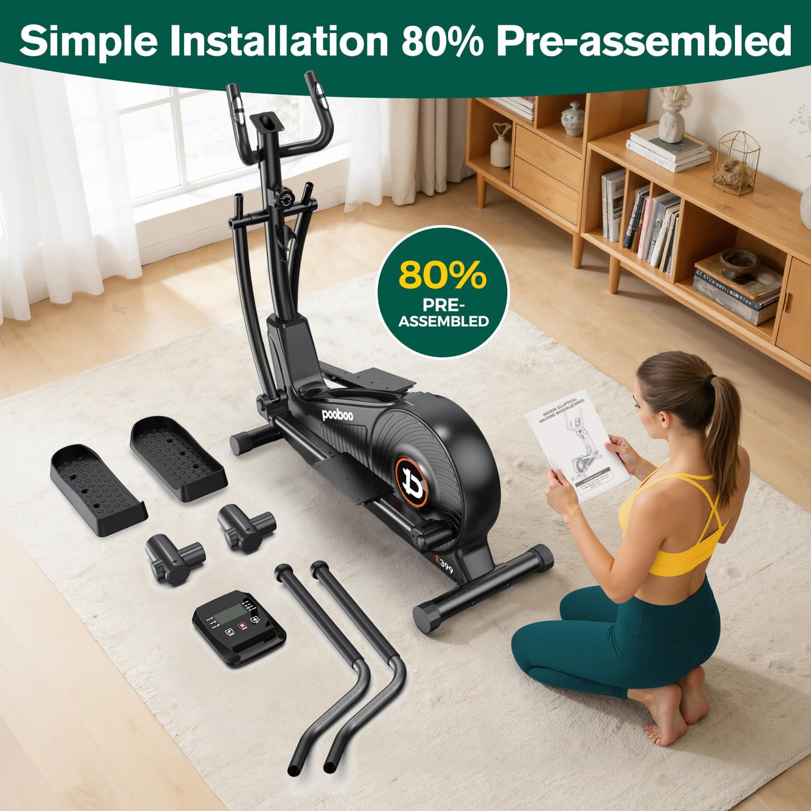 pooboo Elliptical Machine – Bild 7