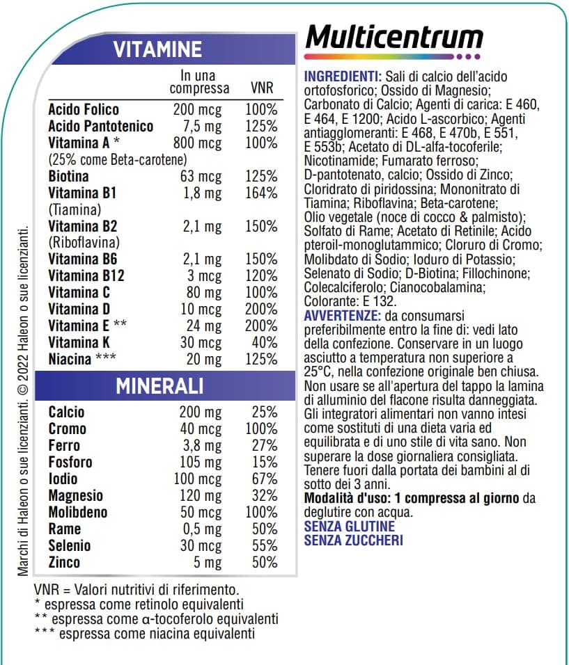 MULTICENTRUM Uomo Integratore Alimentare Multivitaminico – Bild 3