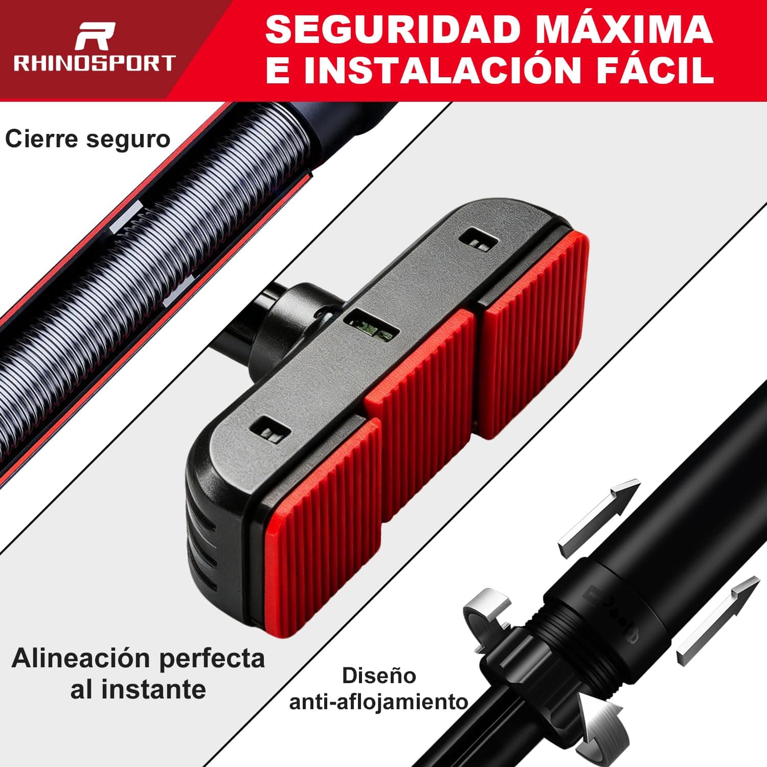 RHINOSPORT Barra de dominadas para puerta – Bild 5