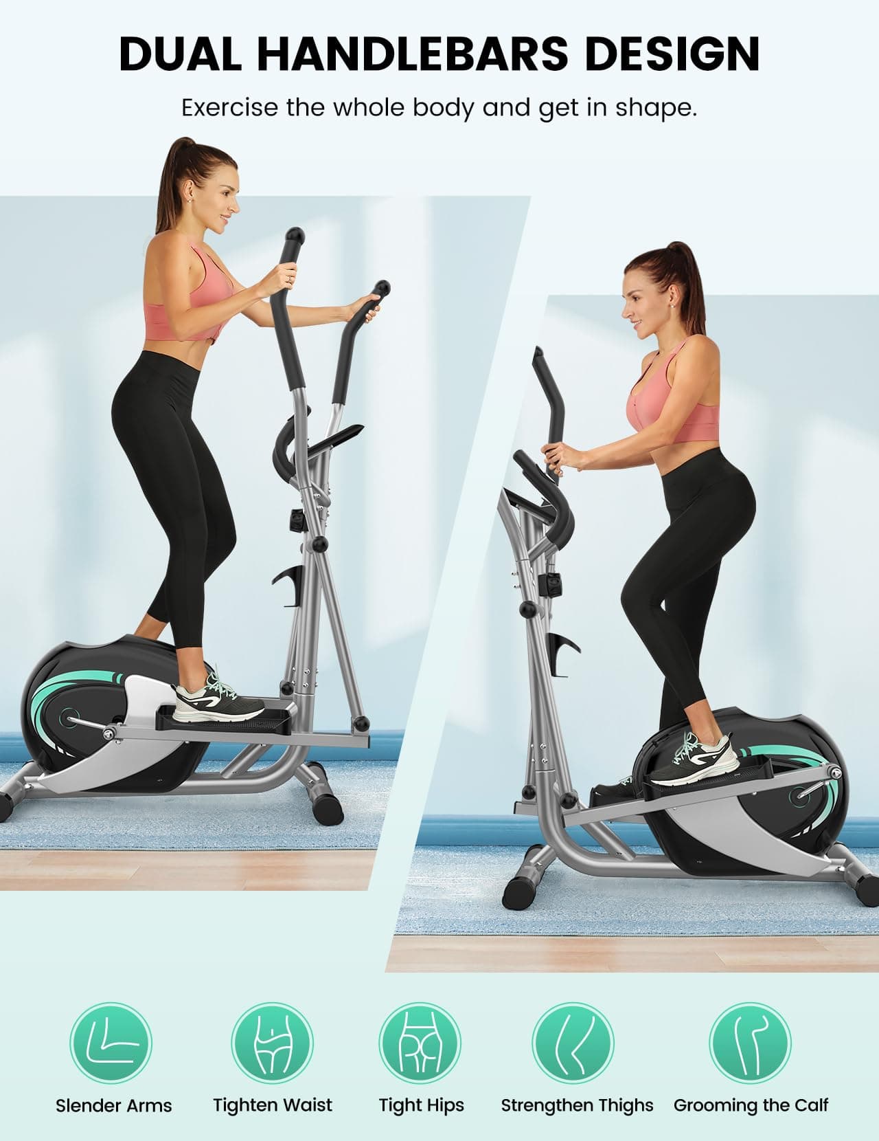 THERUN Crosstrainer für Zuhause – Bild 6
