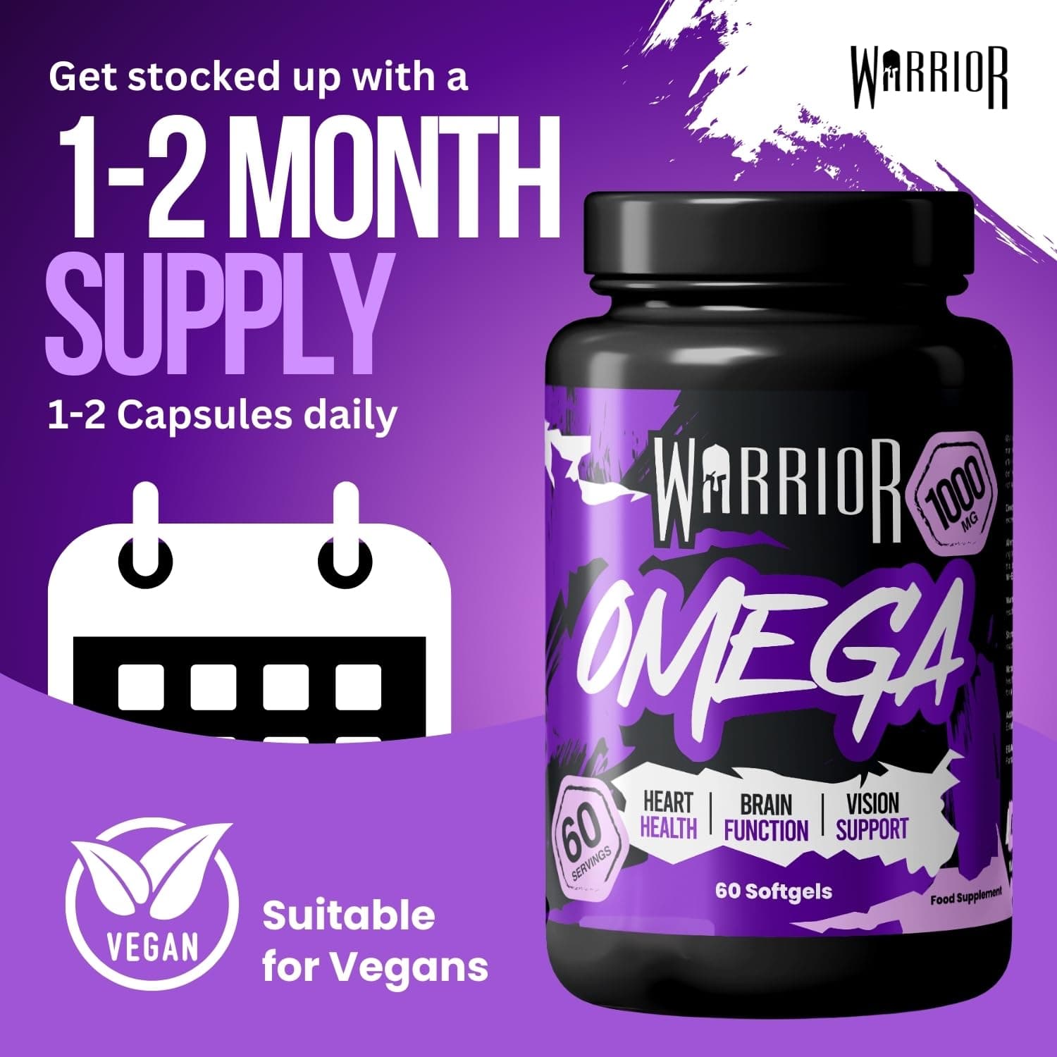 Warrior Omega 3 Fish Oil 1000mg – Bild 4