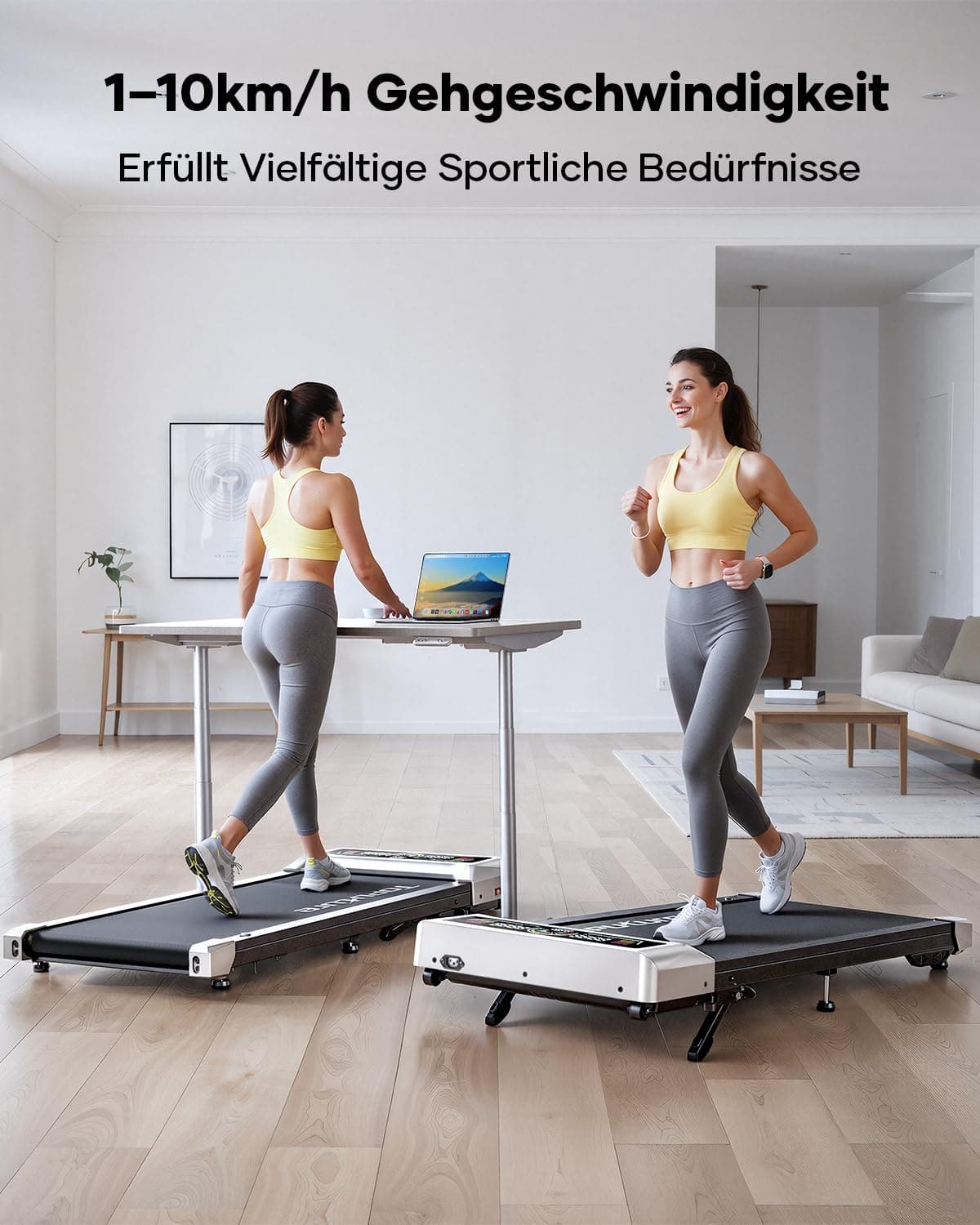 Toputure Laufband für Zuhause mit 10% Neigung – Bild 3